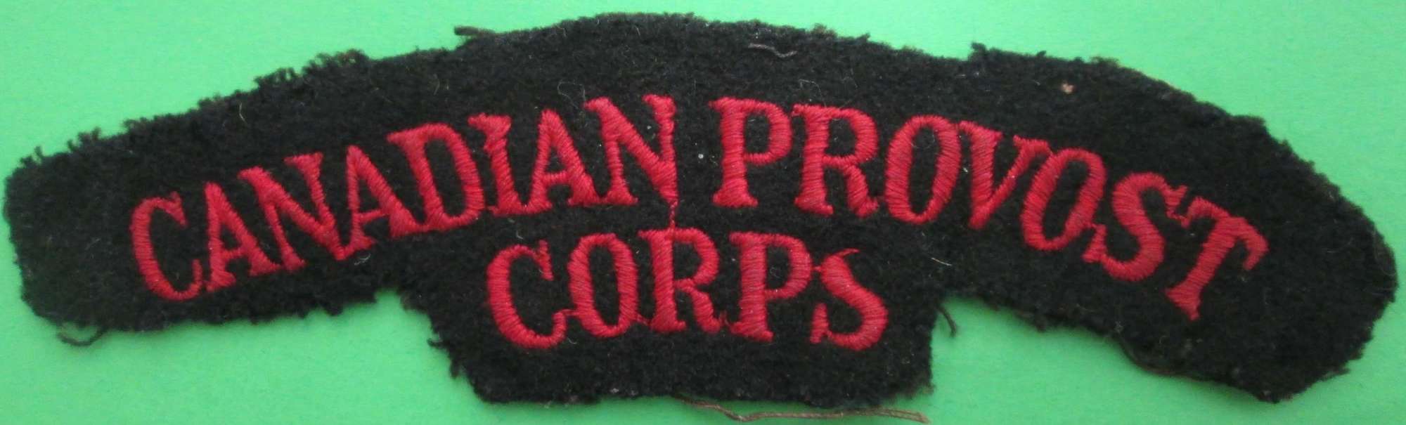 SHOULDER TITLE FOR THE CANADIAN PROVOST CORPS