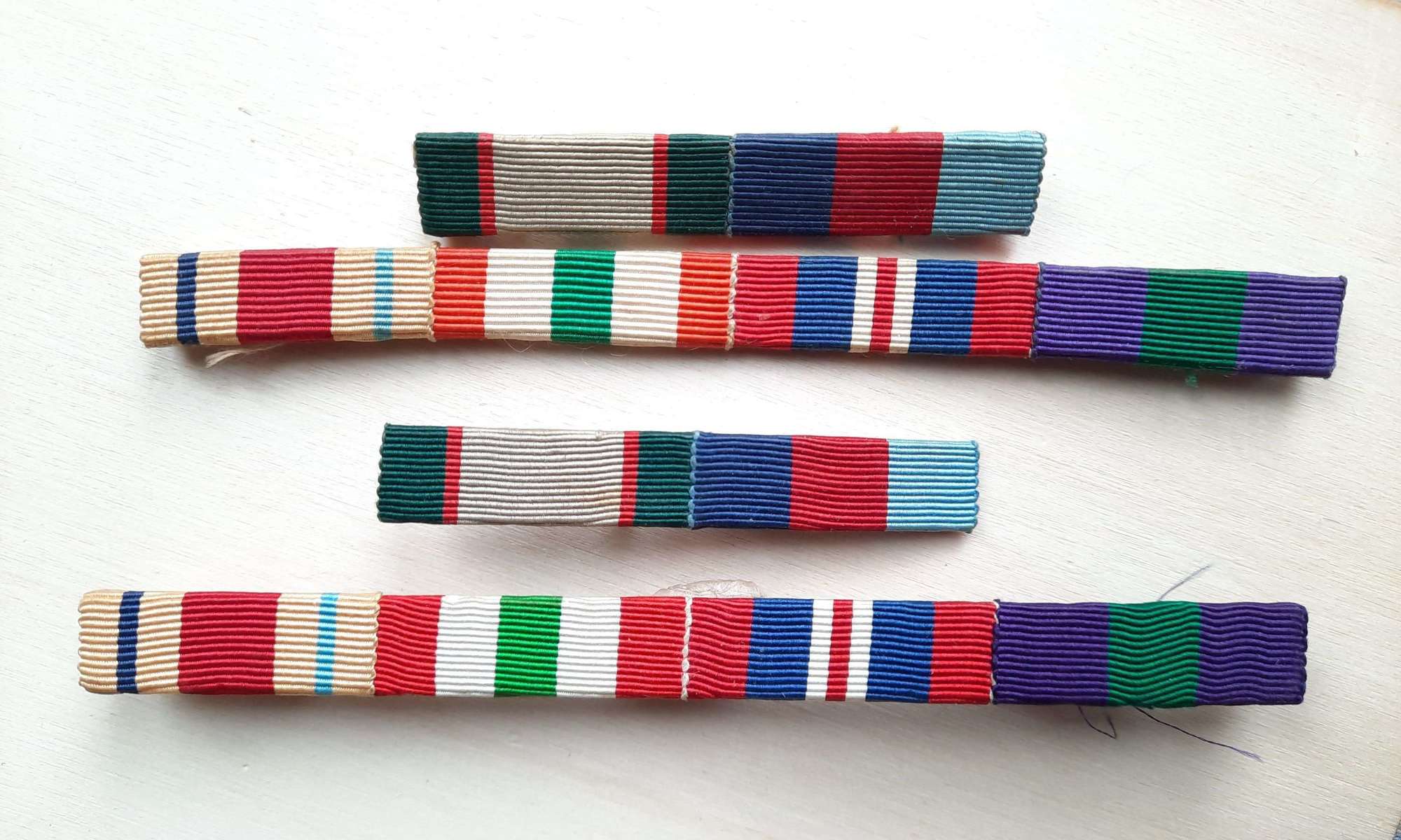 Medal Ribbon Bars Pre-WW2 and WW2 Service