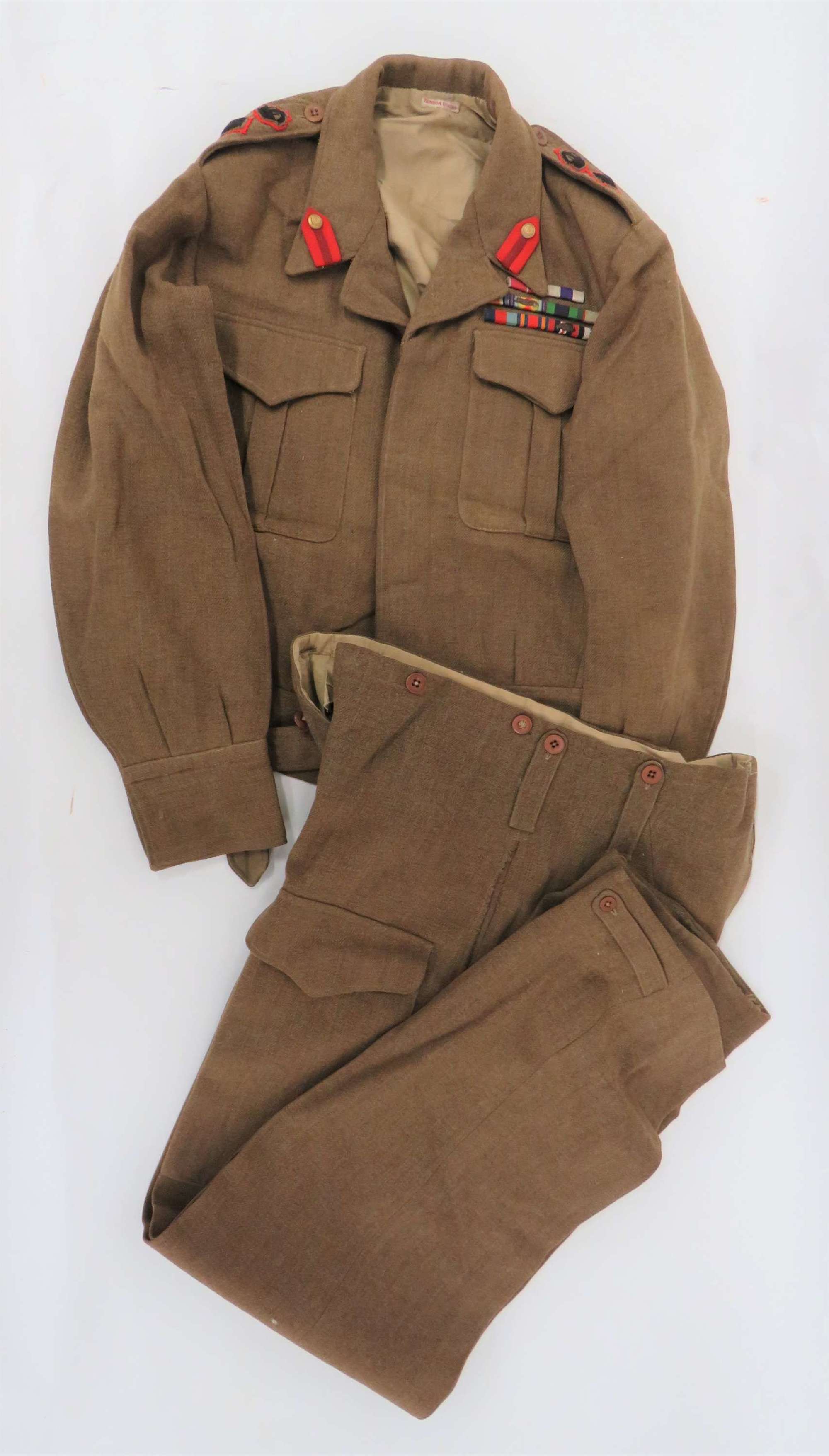 Superb 1937 Pattern Staff Officers Battledress Tunic and Trousers