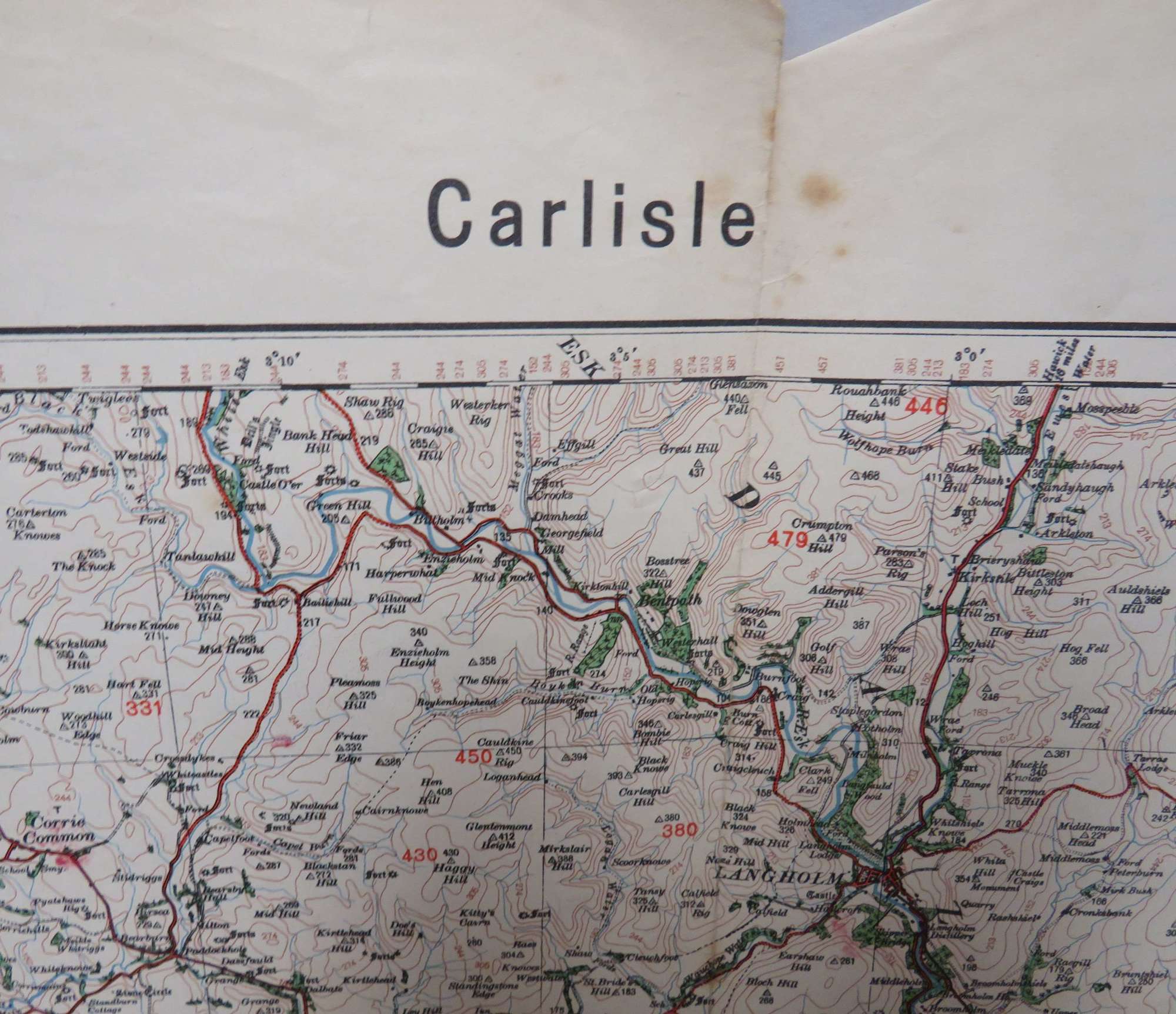 WW 2 German Invasion Map of Carlisle