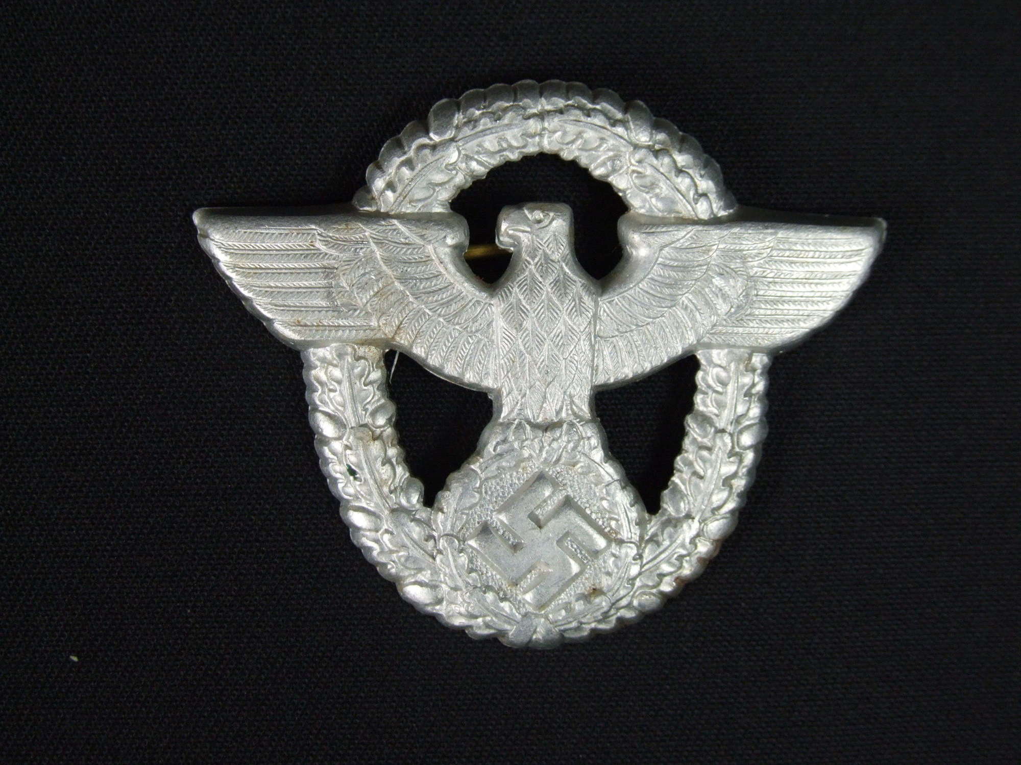 Late War German Police cap badge