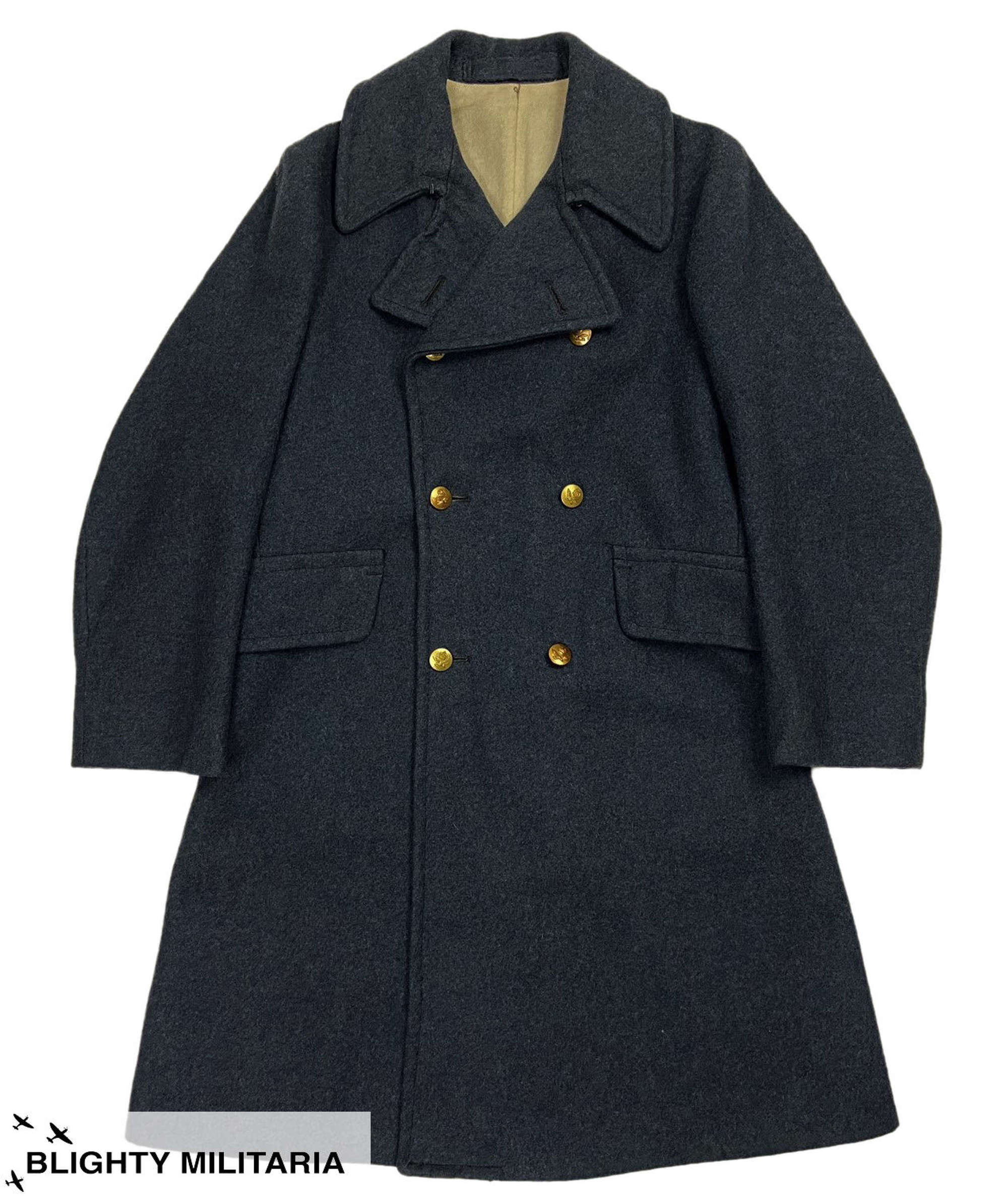 Original 1943 Dated RAF Ordinary Airman's Greatcoat - Size 4
