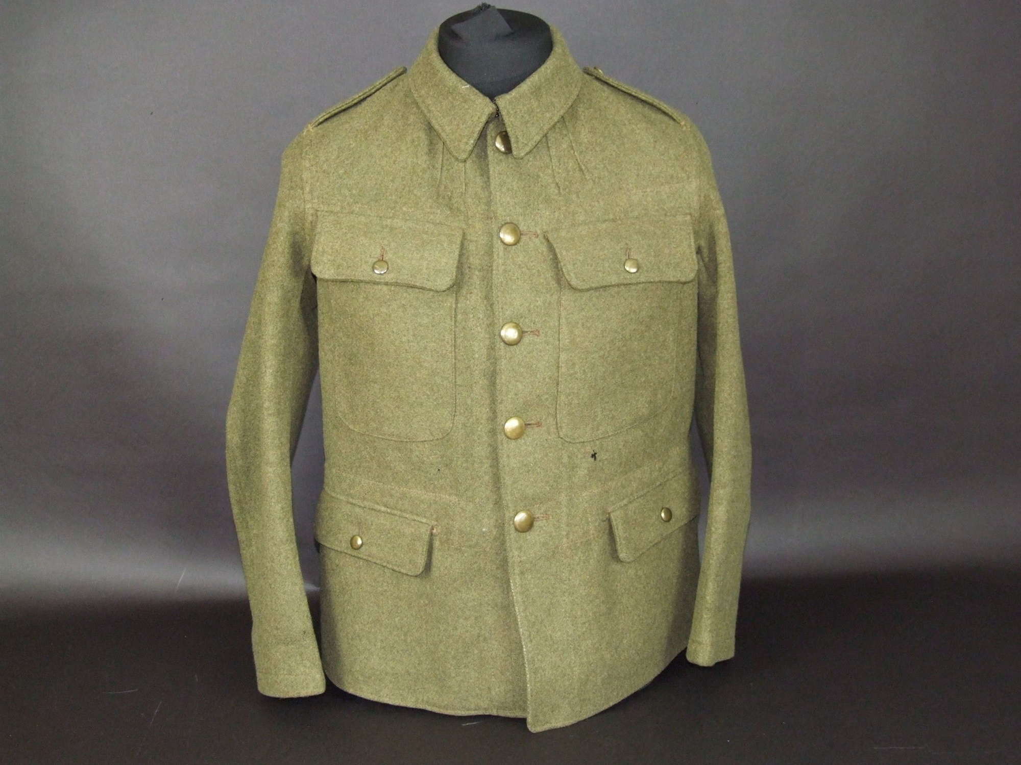 A Published WW1 US Made British Army Simplified Jacket