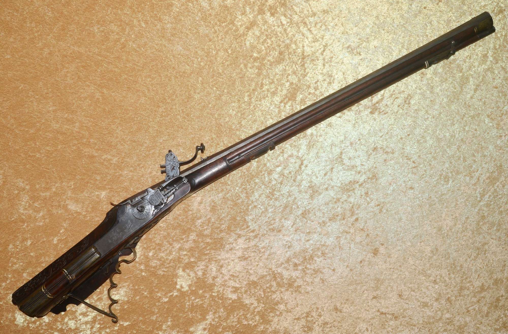Fine Austrian/German Wheellock Rifle, Late 17th C