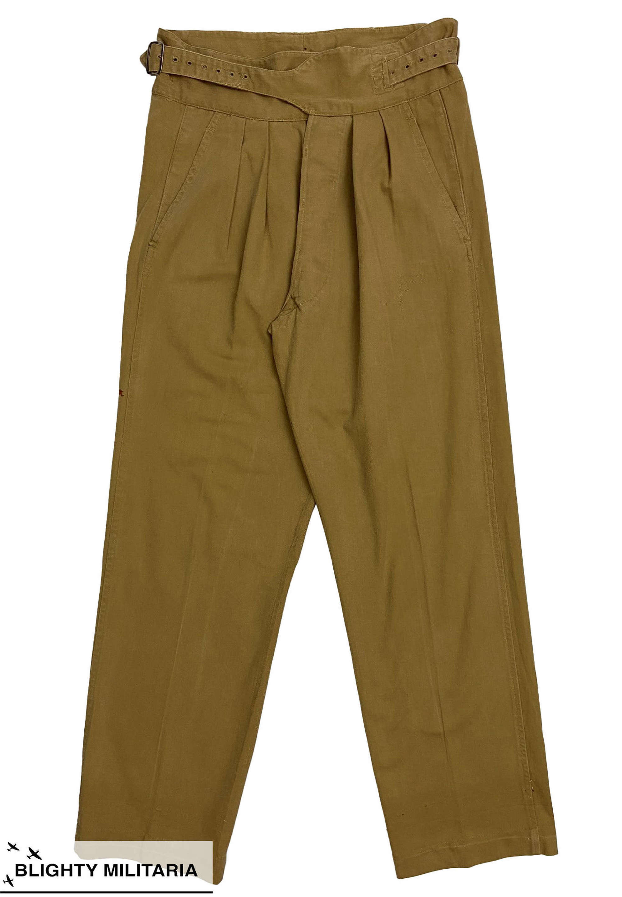 Original 1950 Pattern British Khaki Drill Trousers