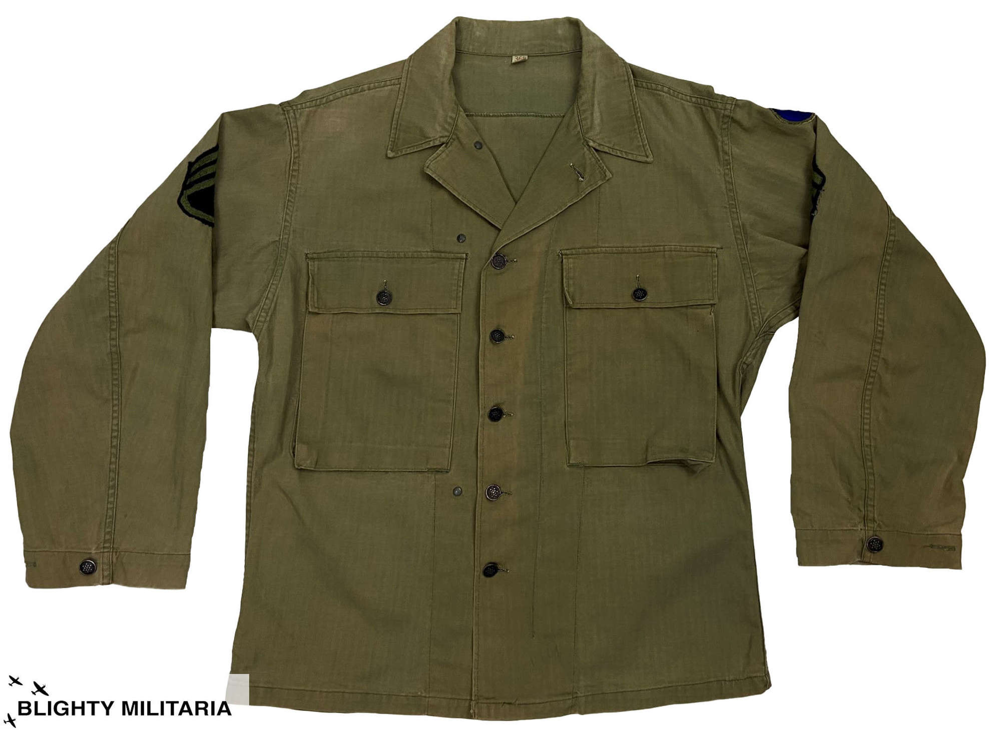 Original WW2 US Army HBT Jacket - Size 36