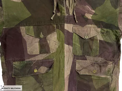 Original 1944 Dated British Army Camouflaged Windproof Smock 