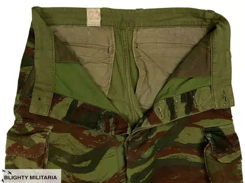 Original 1950s French Army M47 Lizard Camouflage Trousers in 