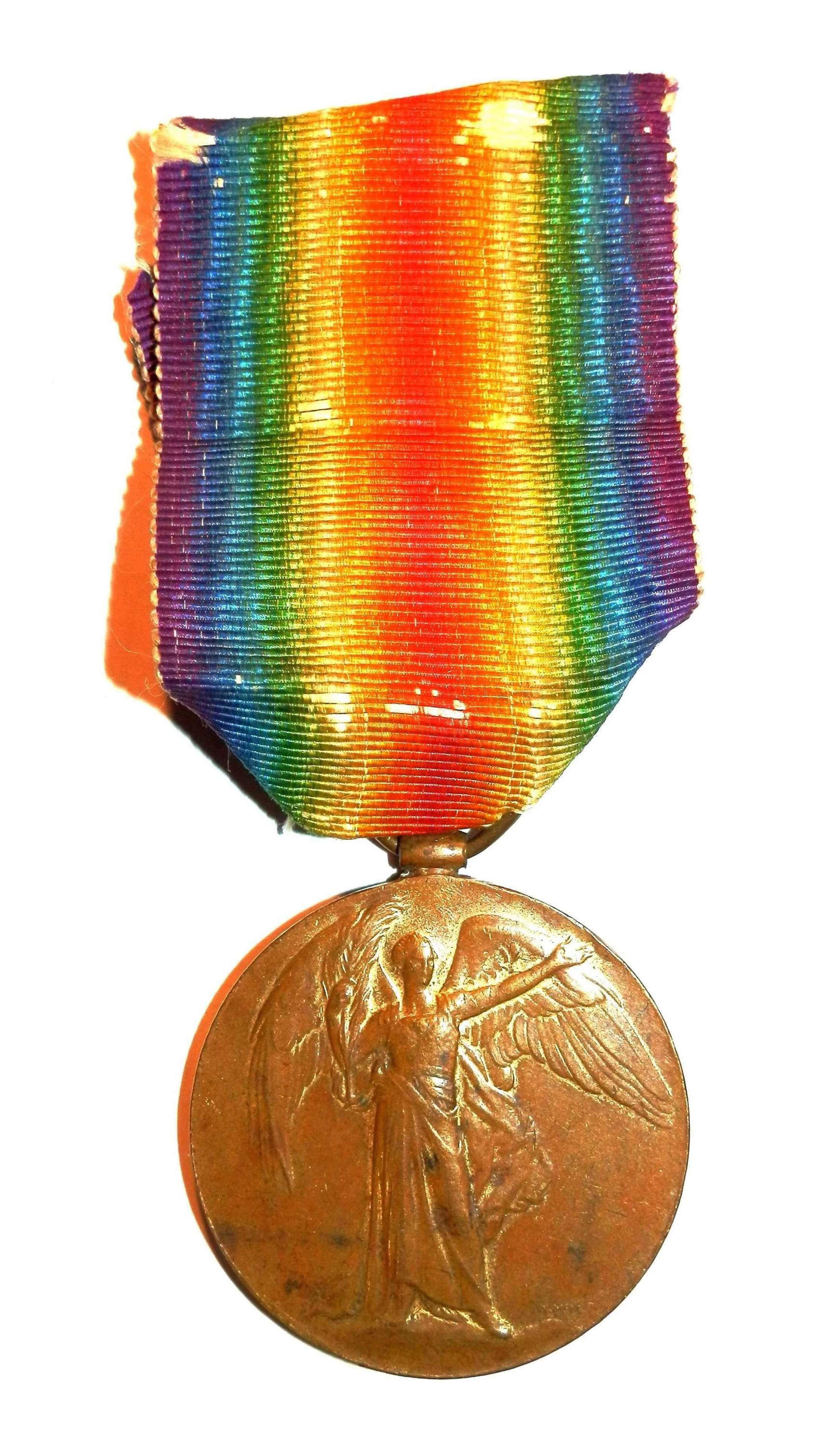 Victory Medal. Pte. Albert P. Hollis. 5th Wiltshire Regiment.