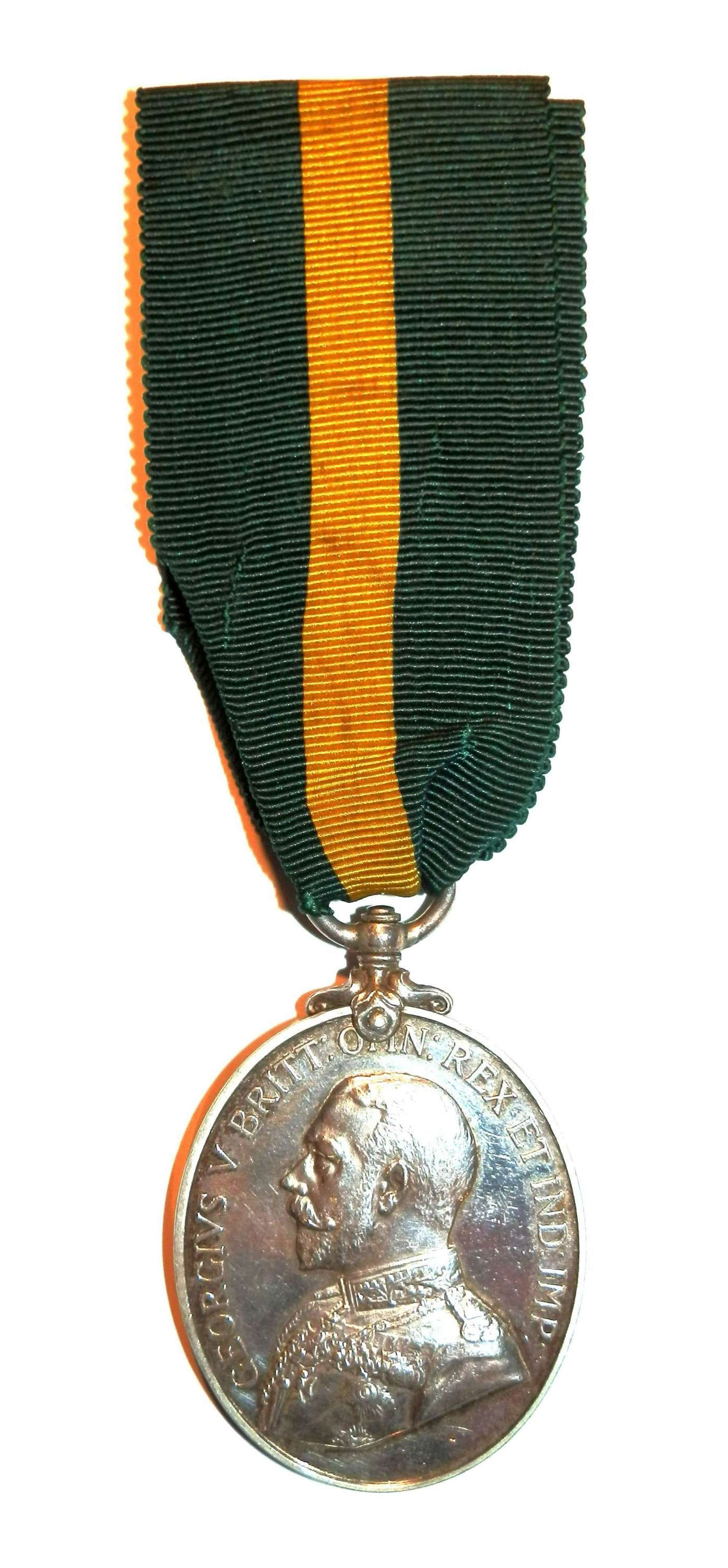 Territorial Force Efficiency Medal. Sjt. W. Cooper. Devon (FTS) R.E.