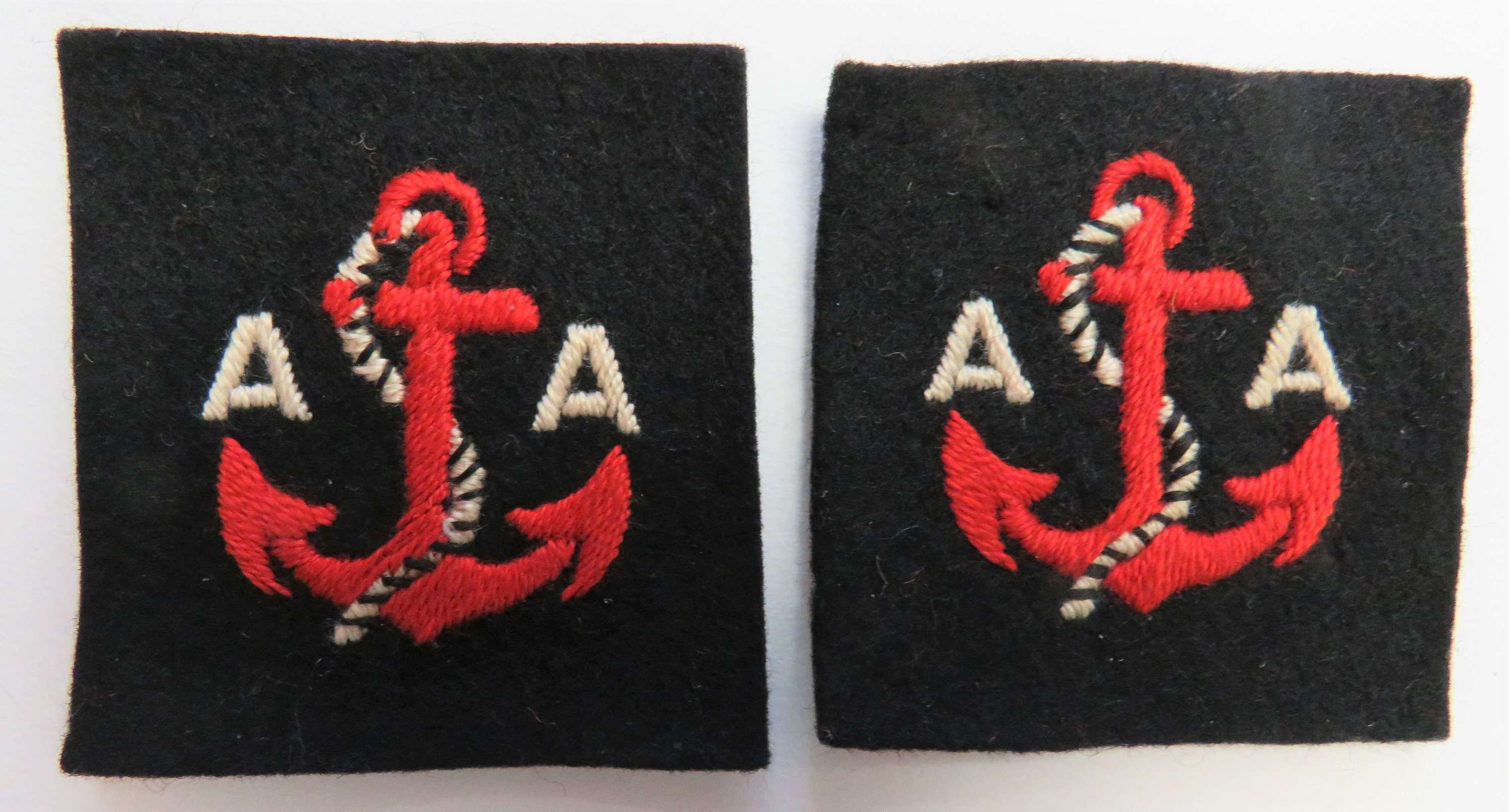 WW2 Maritime Anti Aircraft Pair of Formation Badges