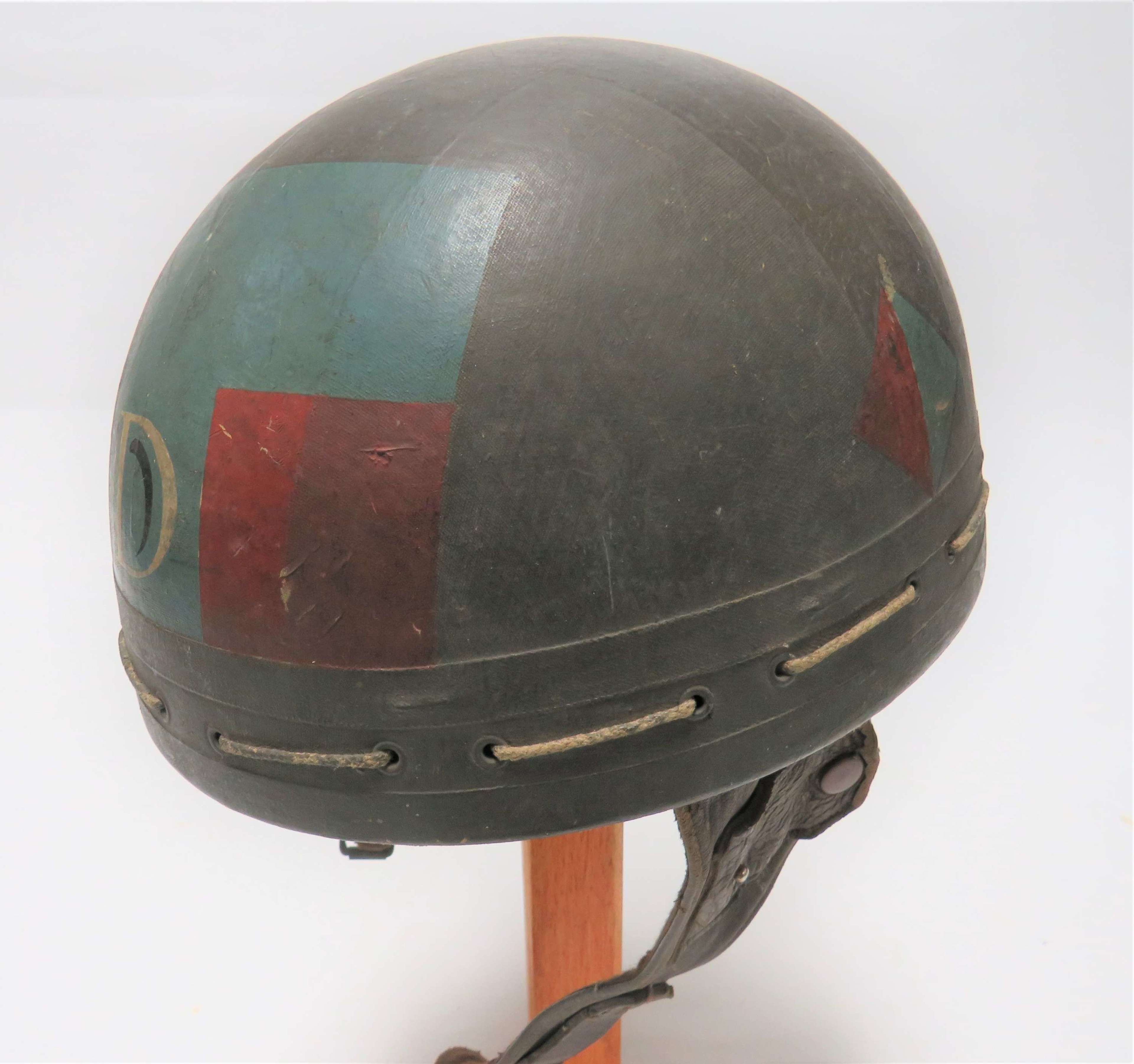 Rare 1941 Dated Royal Artillery 1st Pattern Dispatch Riders Helmet