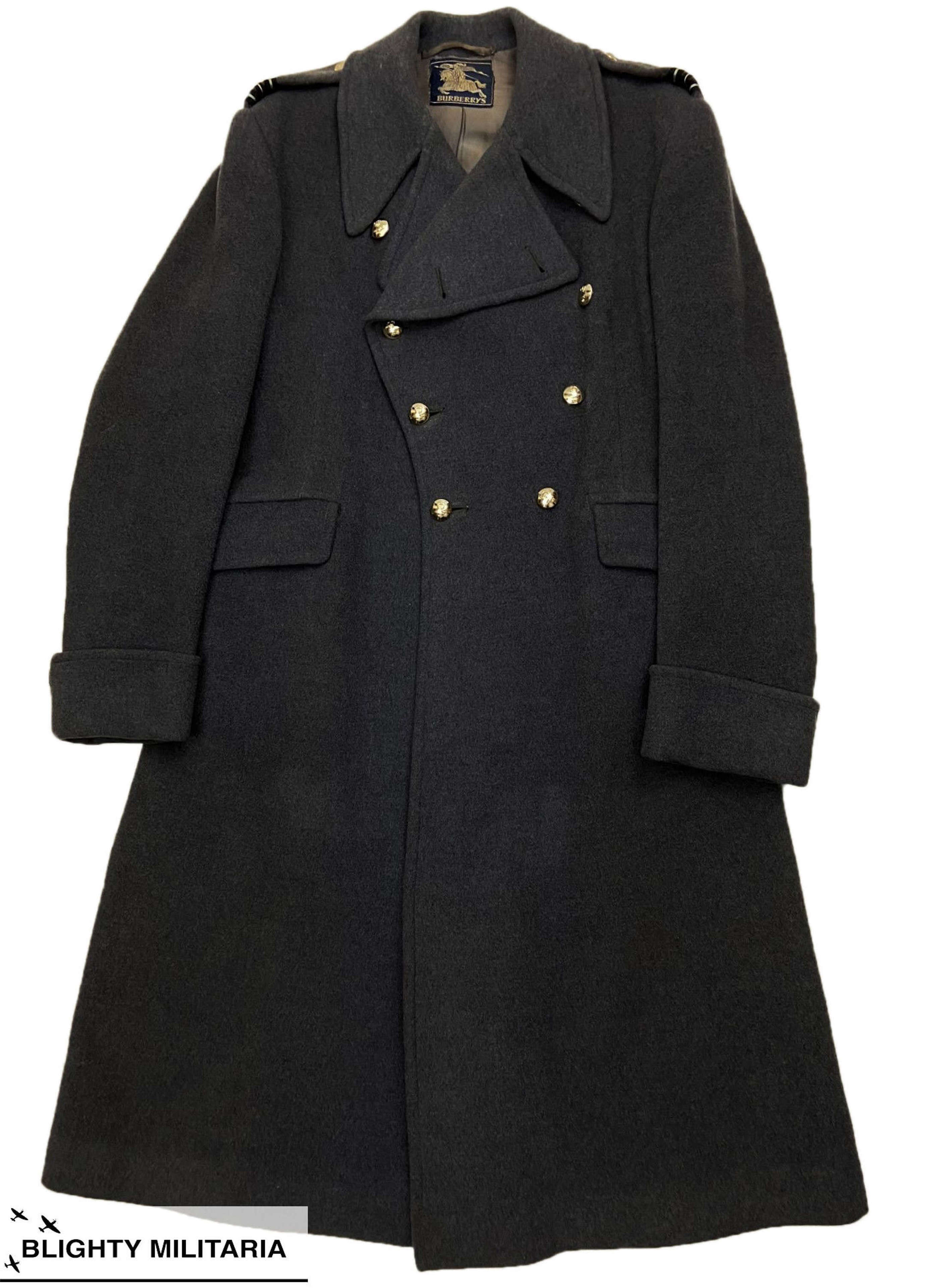 Original 1954 Dated RAF Officers Greatcoat by 'Burberrys' - Tuckey