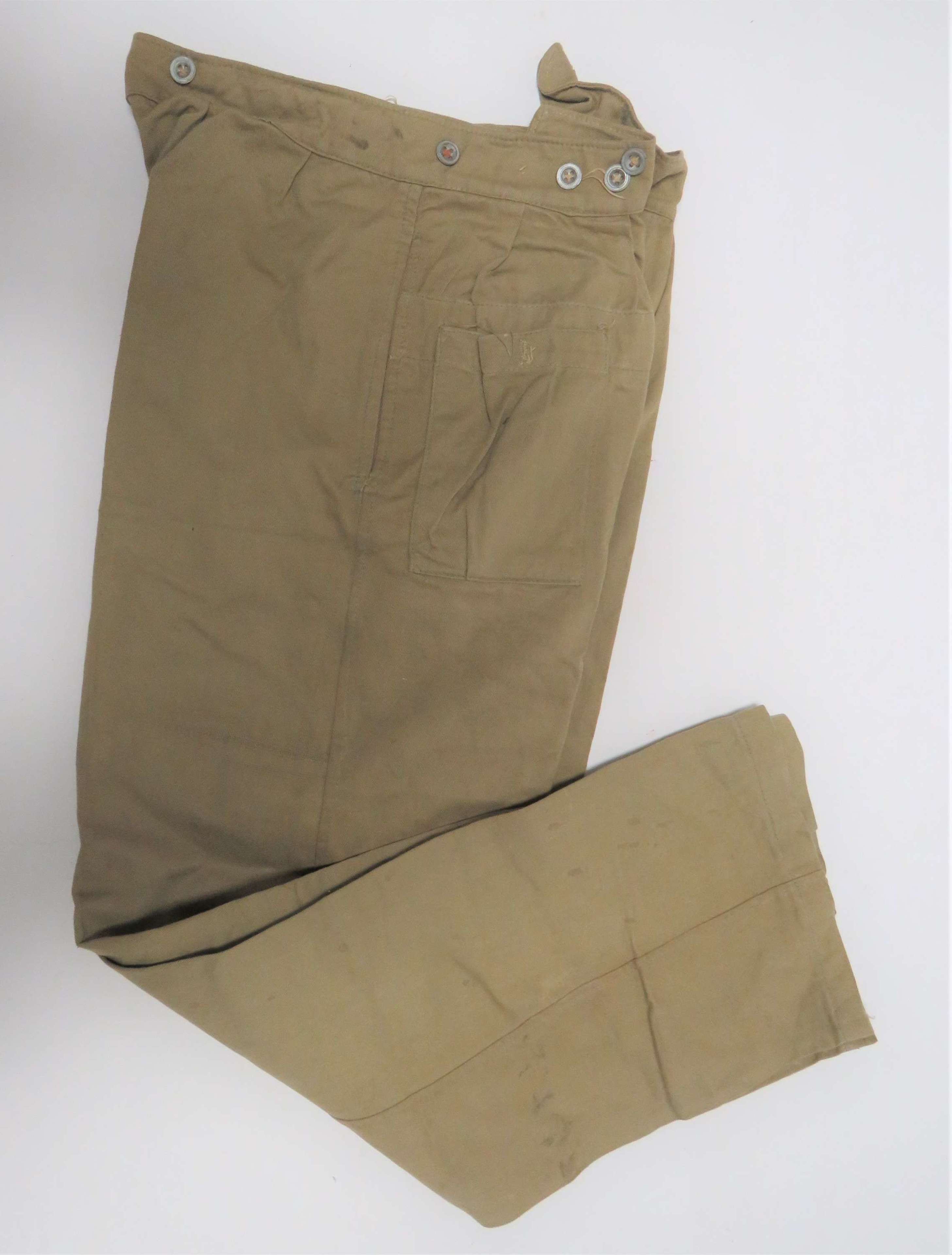 Pair of 1945 Dated Indian Made Tropical Service Dress Trousers