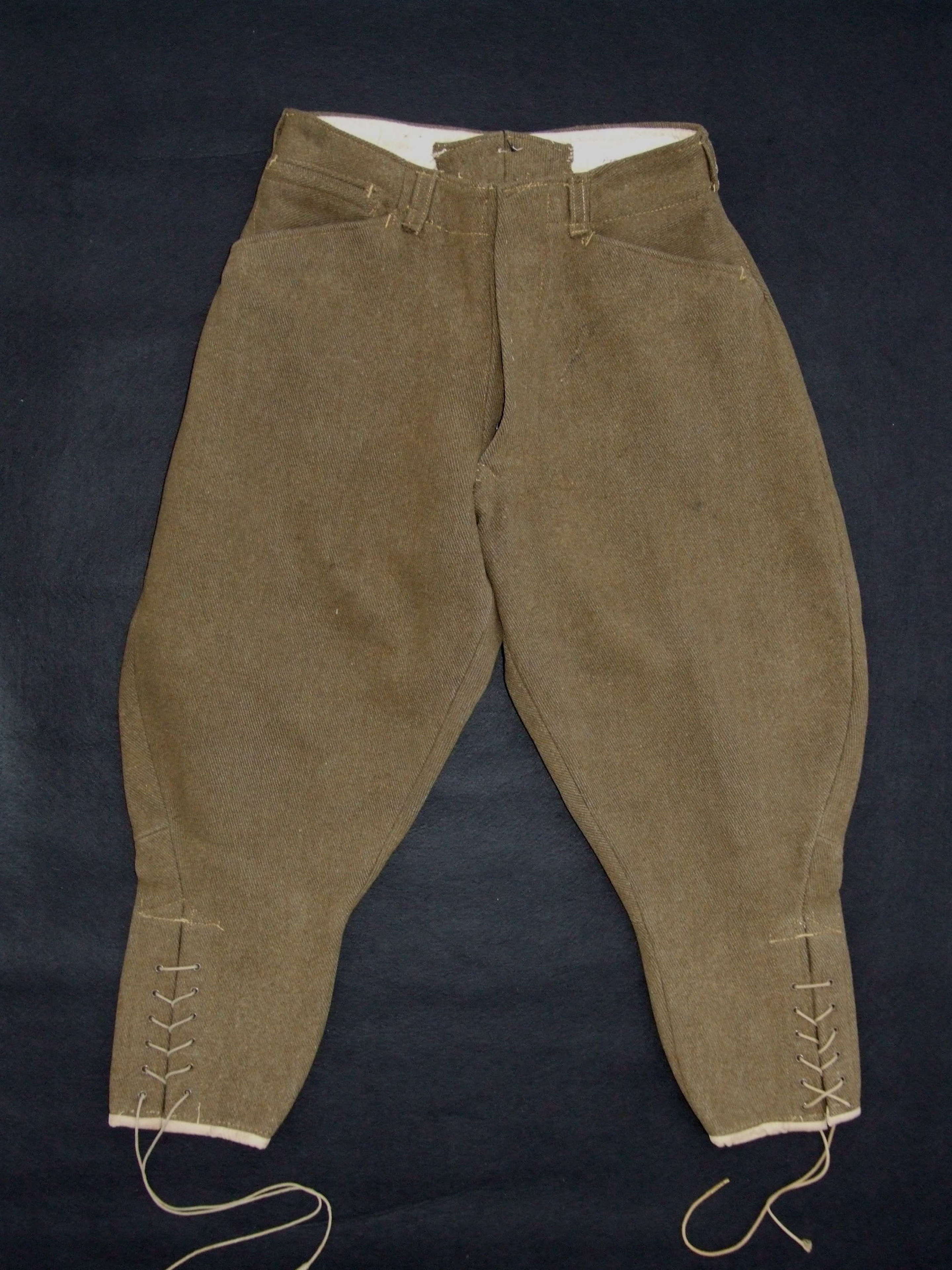 British Made WW1 Australian Issue Enlisted Ranks Trousers