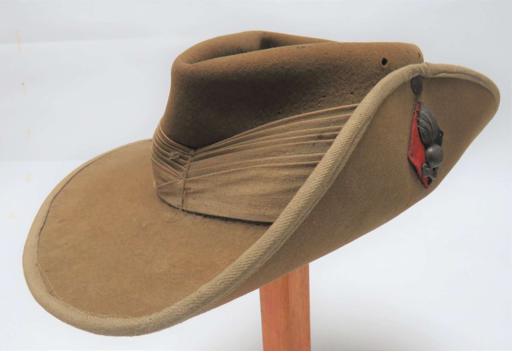 Attributed 1942 Dated Royal Artillery Officers Tropical Bush Hat