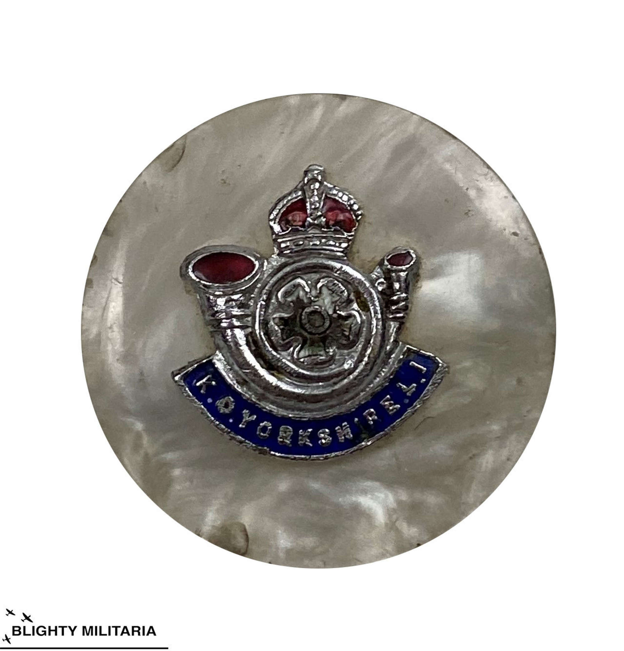 Original Kings Own Yorkshire Light Infantry Sweetheart Badge