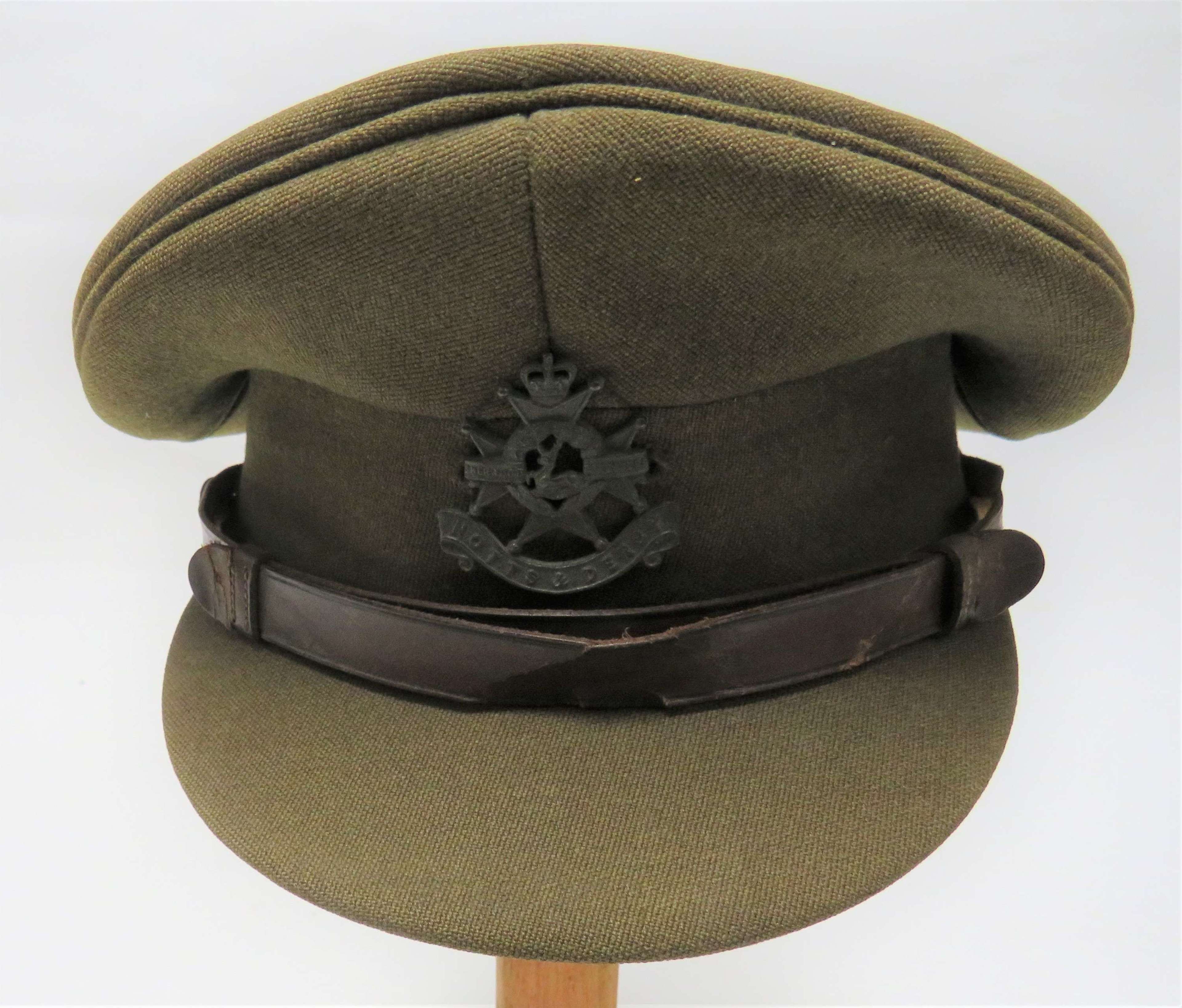 Post War Notts and Derby Regiment Officers Service Dress Cap