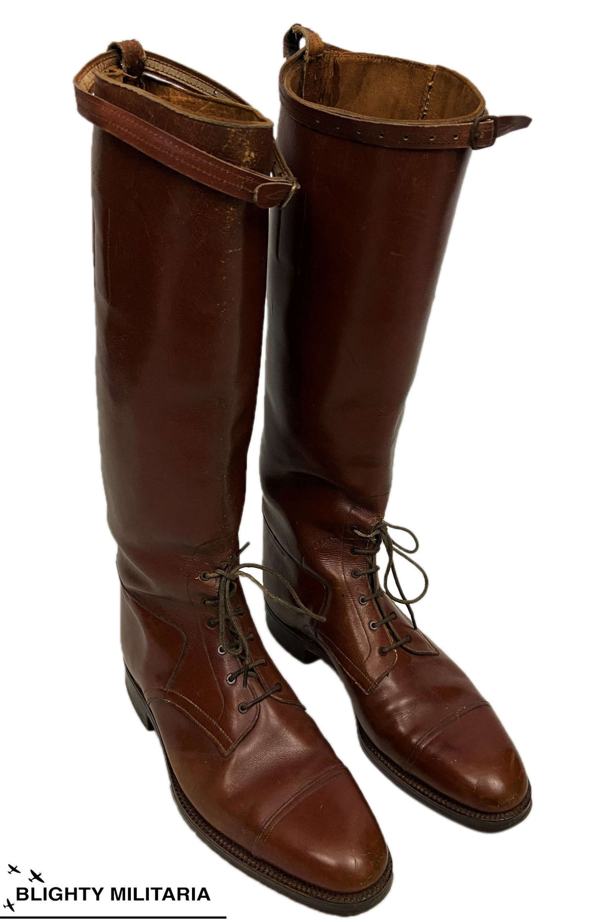 Original US Army Officers Riding Boots by 'Military Stores'