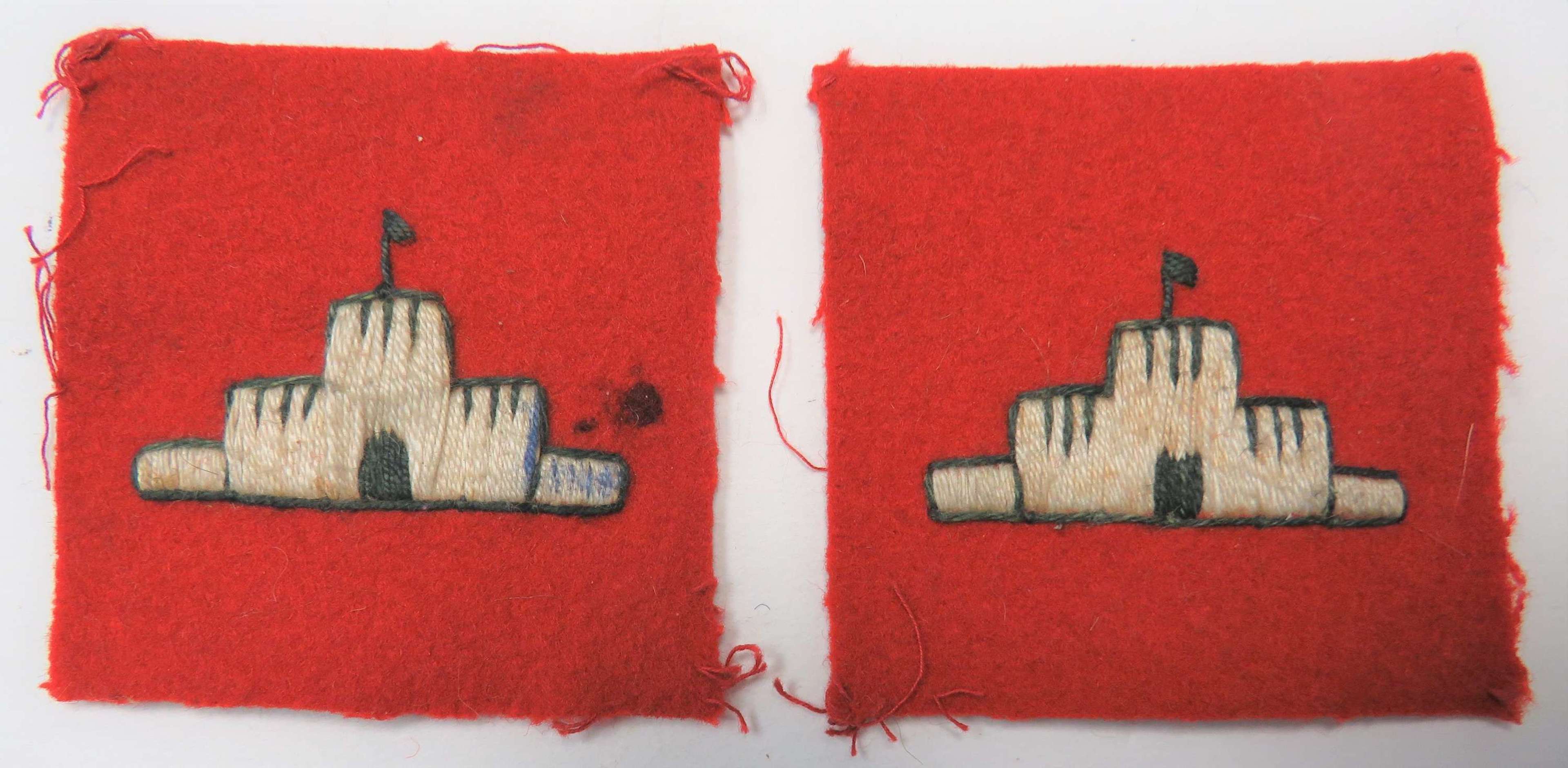 Pair of Indian Army Peshawar District Formation Badges