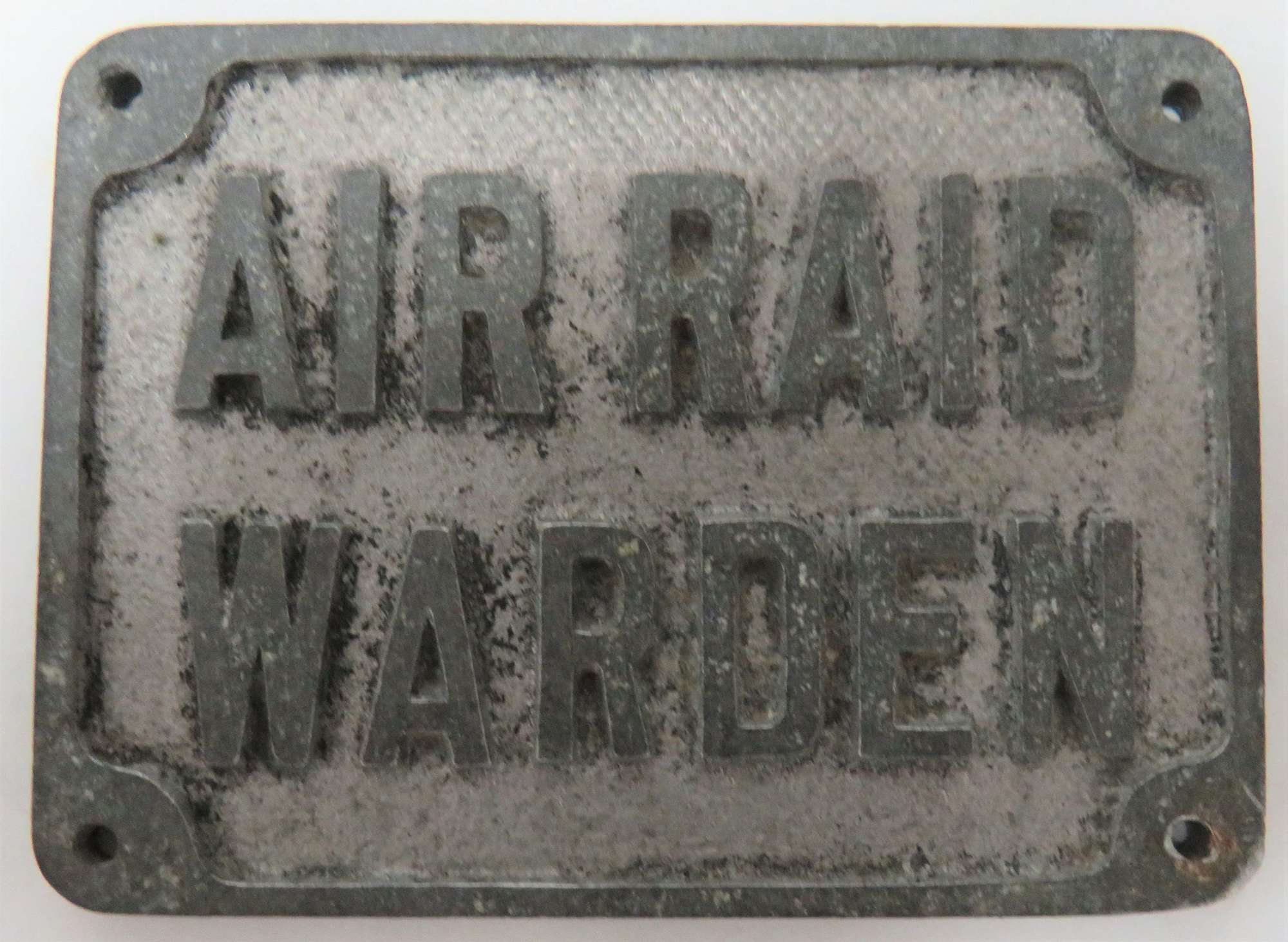WW2 Air Raid Wardens Home Front Door Sign