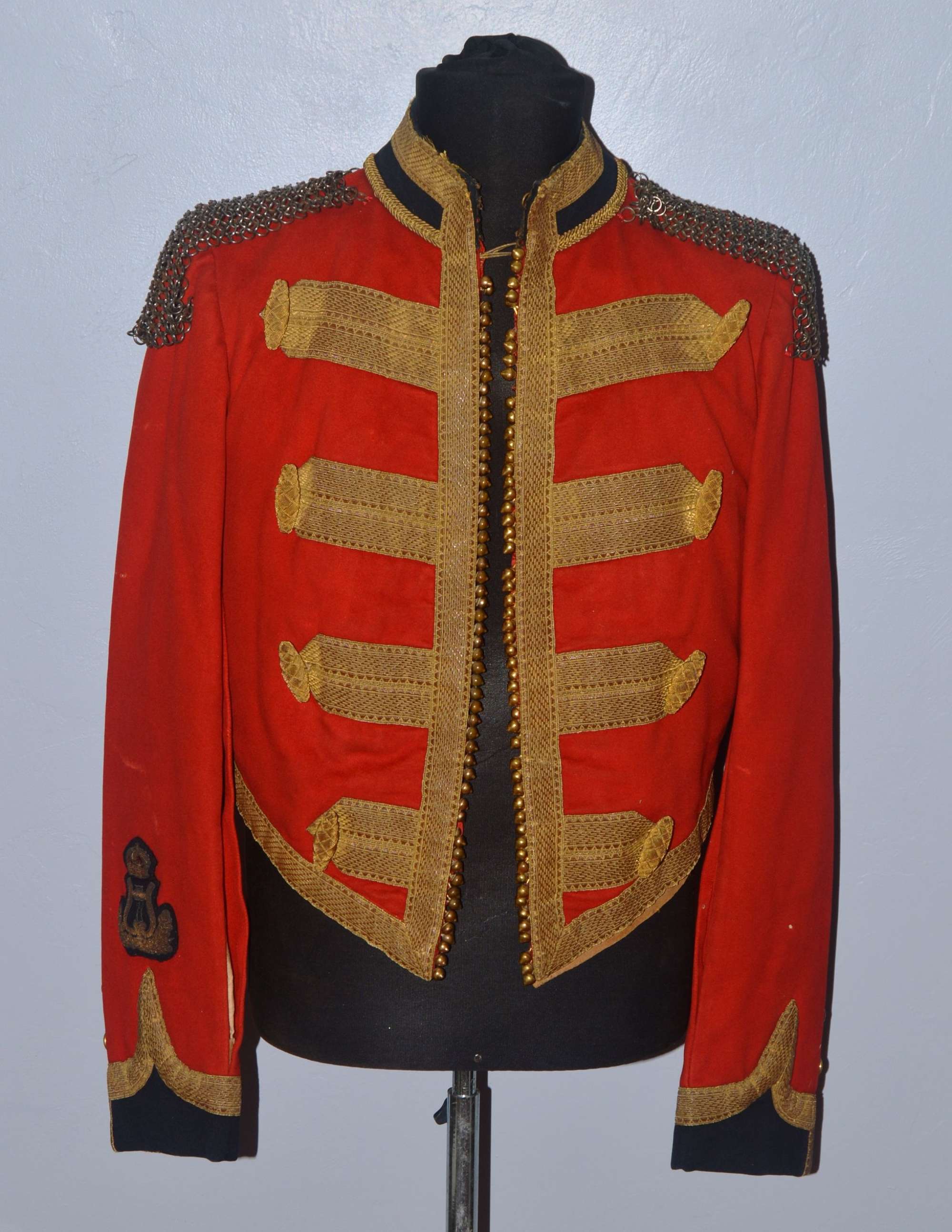 ﻿Victorian era Scottish Lothian & Berwick Yeomanry Cavalry Tunic