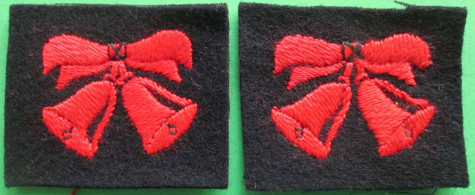 A pair of 47th (London) division 2nd pattern formation signs