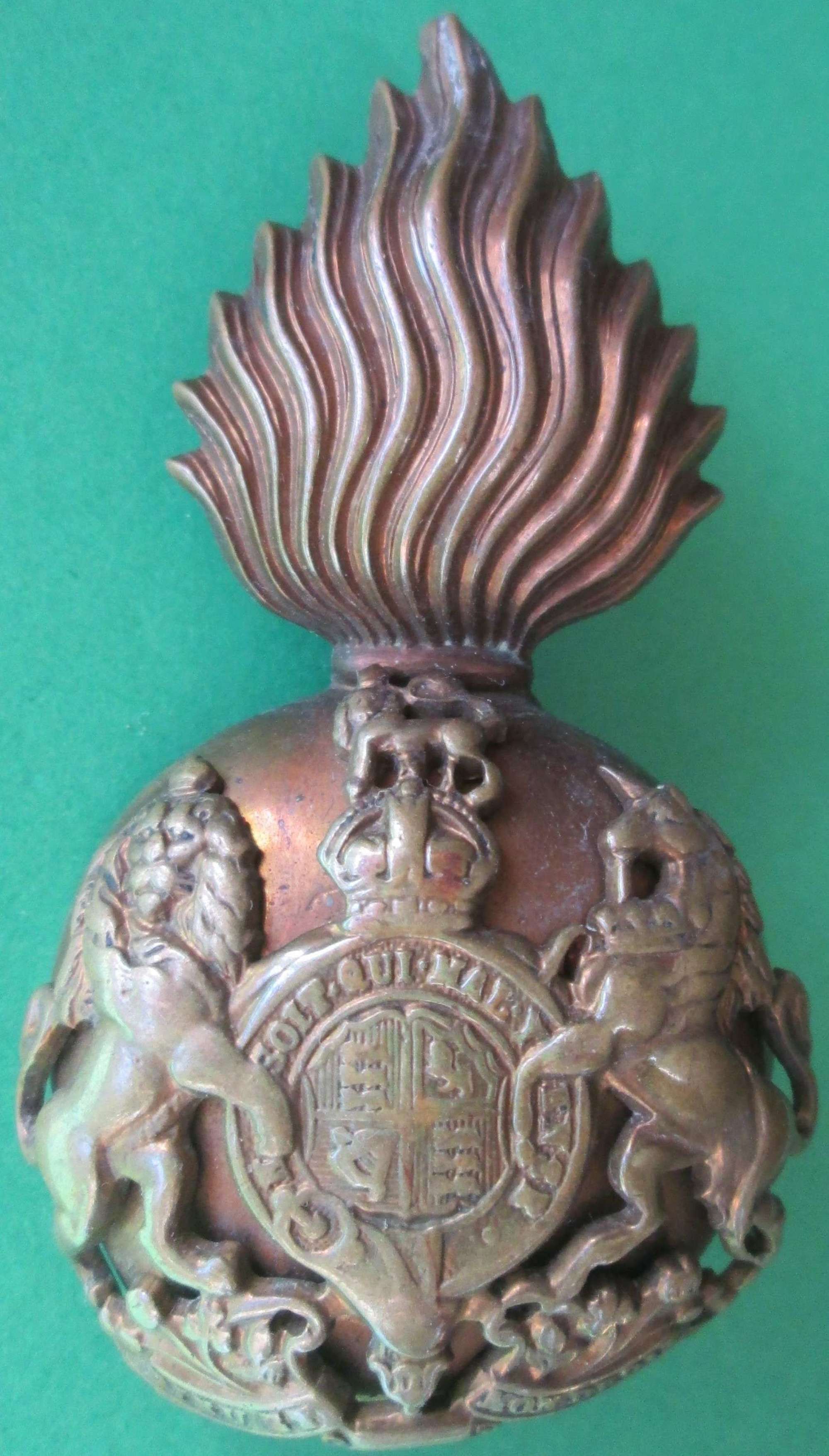 Royal Scots Fusiliers grenade badge