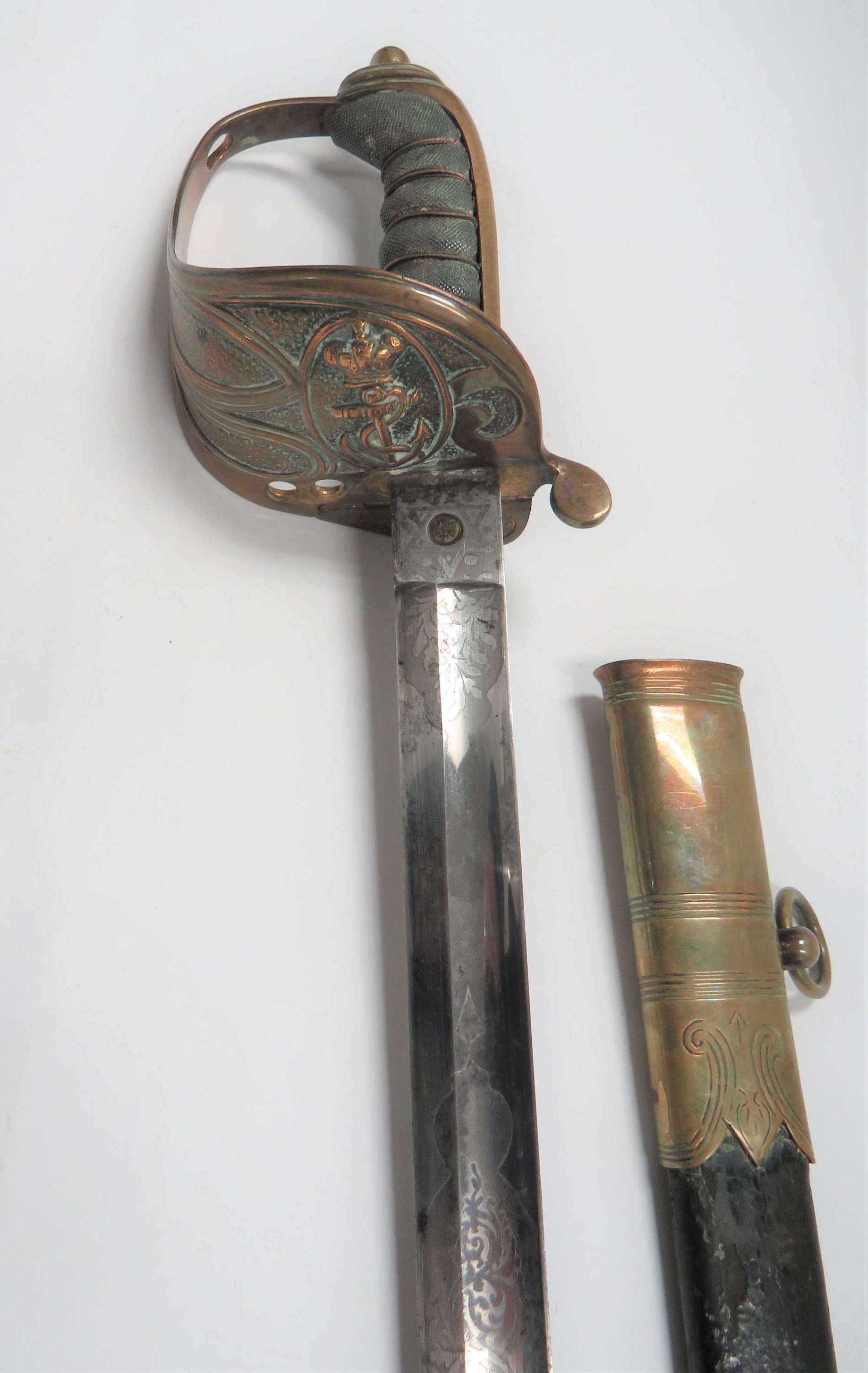 Rare Victorian Royal Navy Master of Arms / W.Officer Dress Sword
