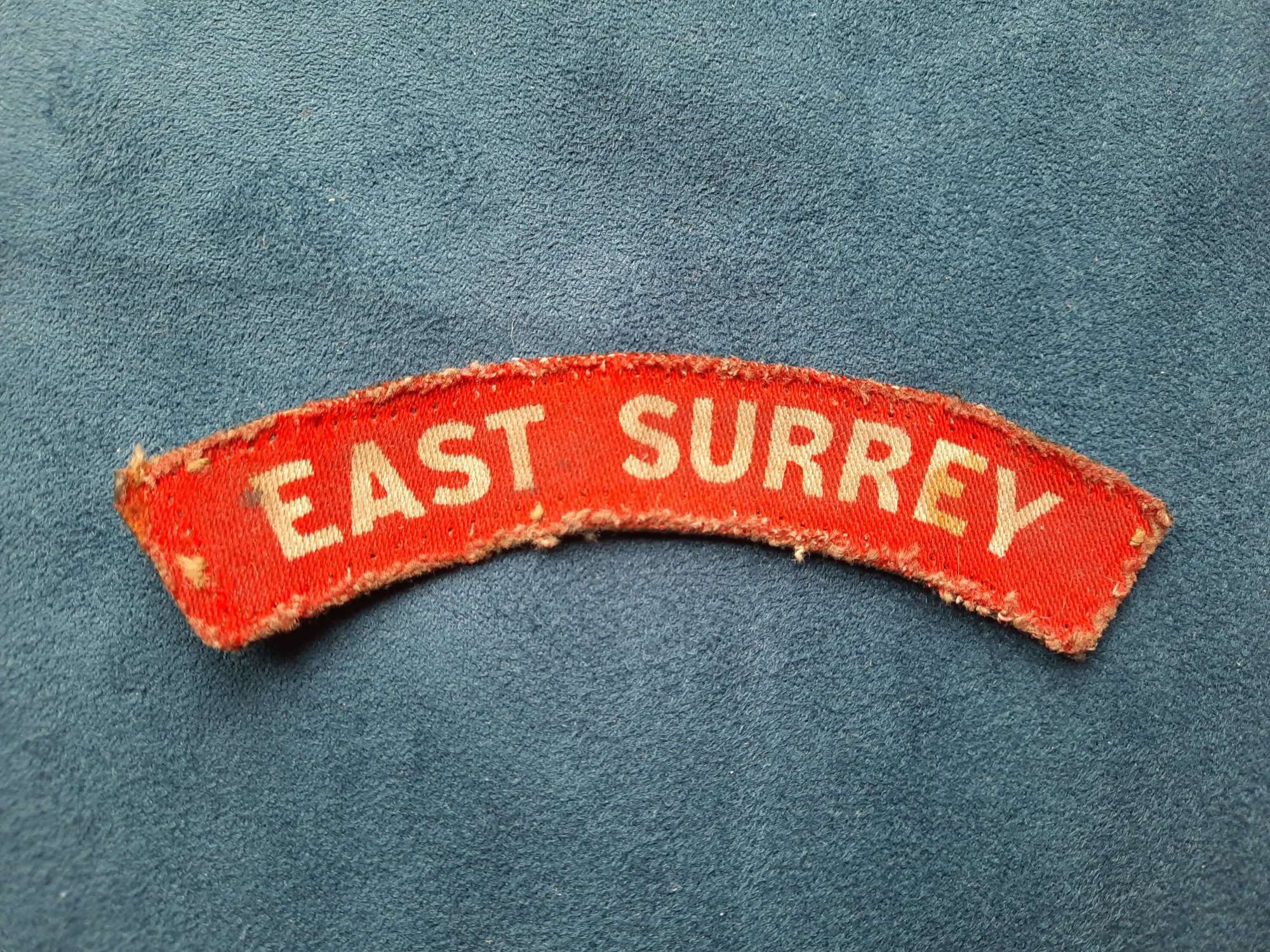 East Surrey Regiment Printed Shoulder Title