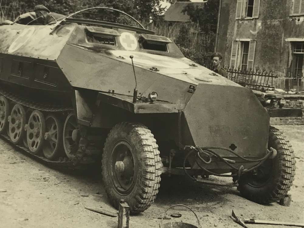 Captured Sd.Kfz .251 Normandy 1944
