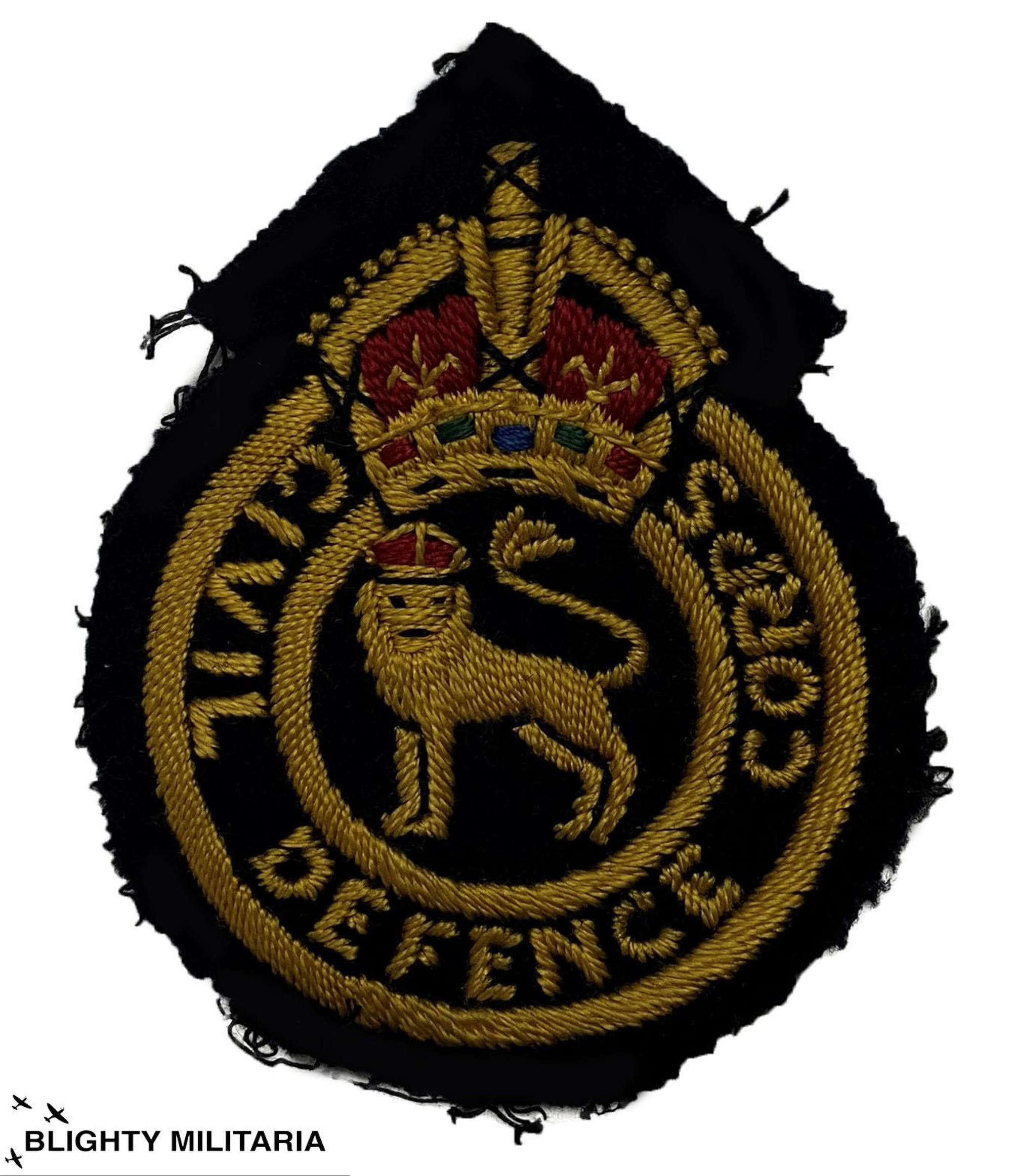 Original Civil Defence Breast Badge