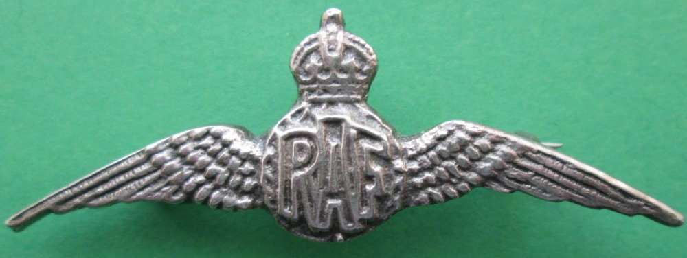 SILVER RAF SWEETHEART BROOCH