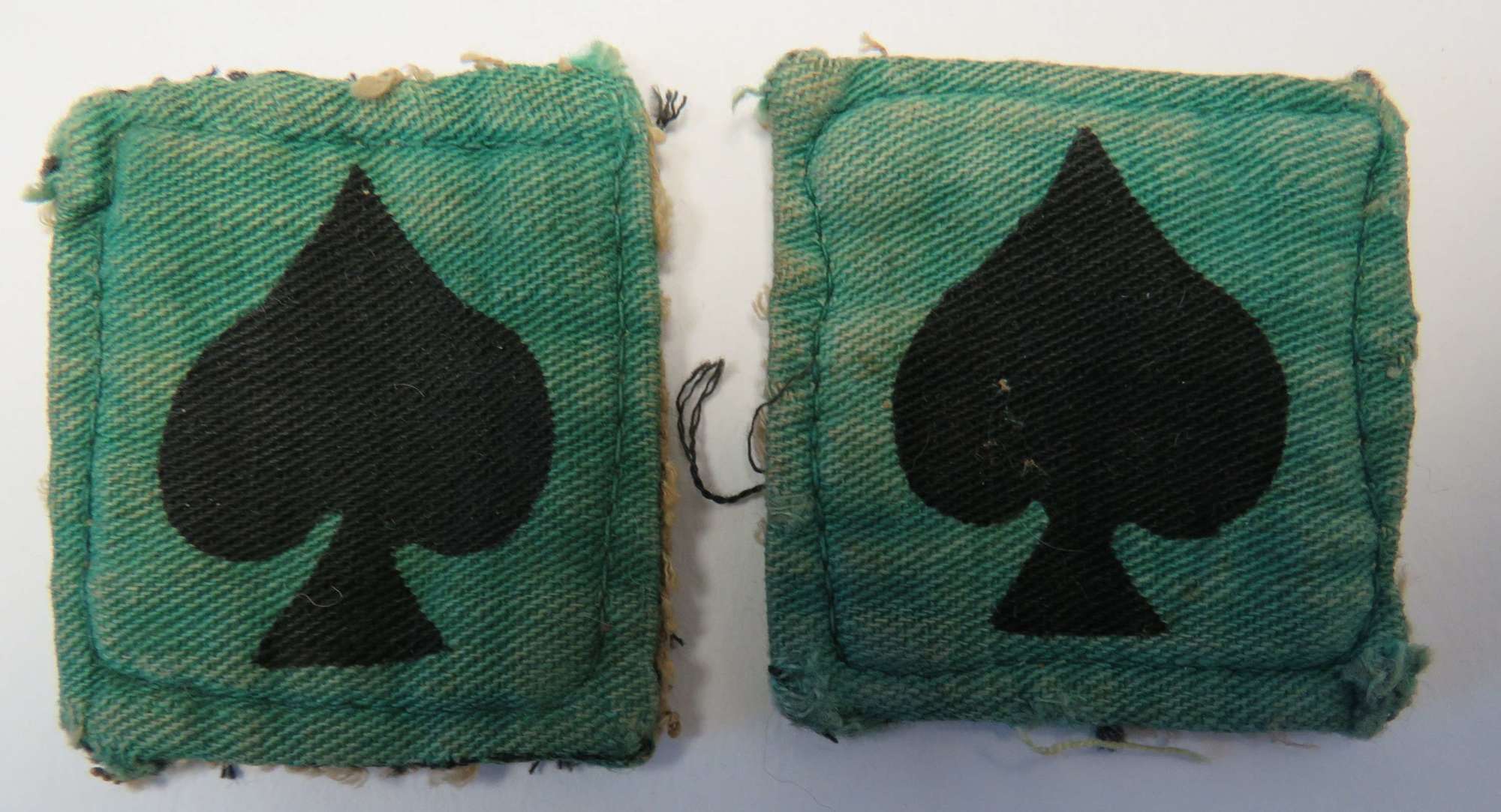 Pair of WW2 Indian 25th Division Formation Badges