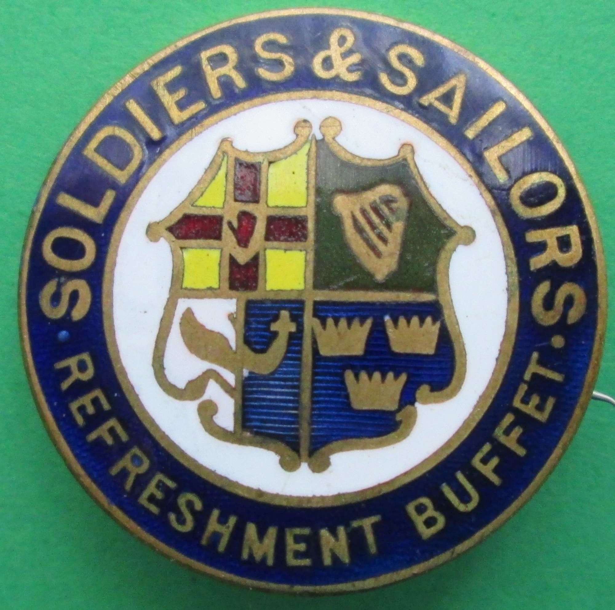 SOLDIERS & SAILORS REFRESHMENT BUFFET BROOCH