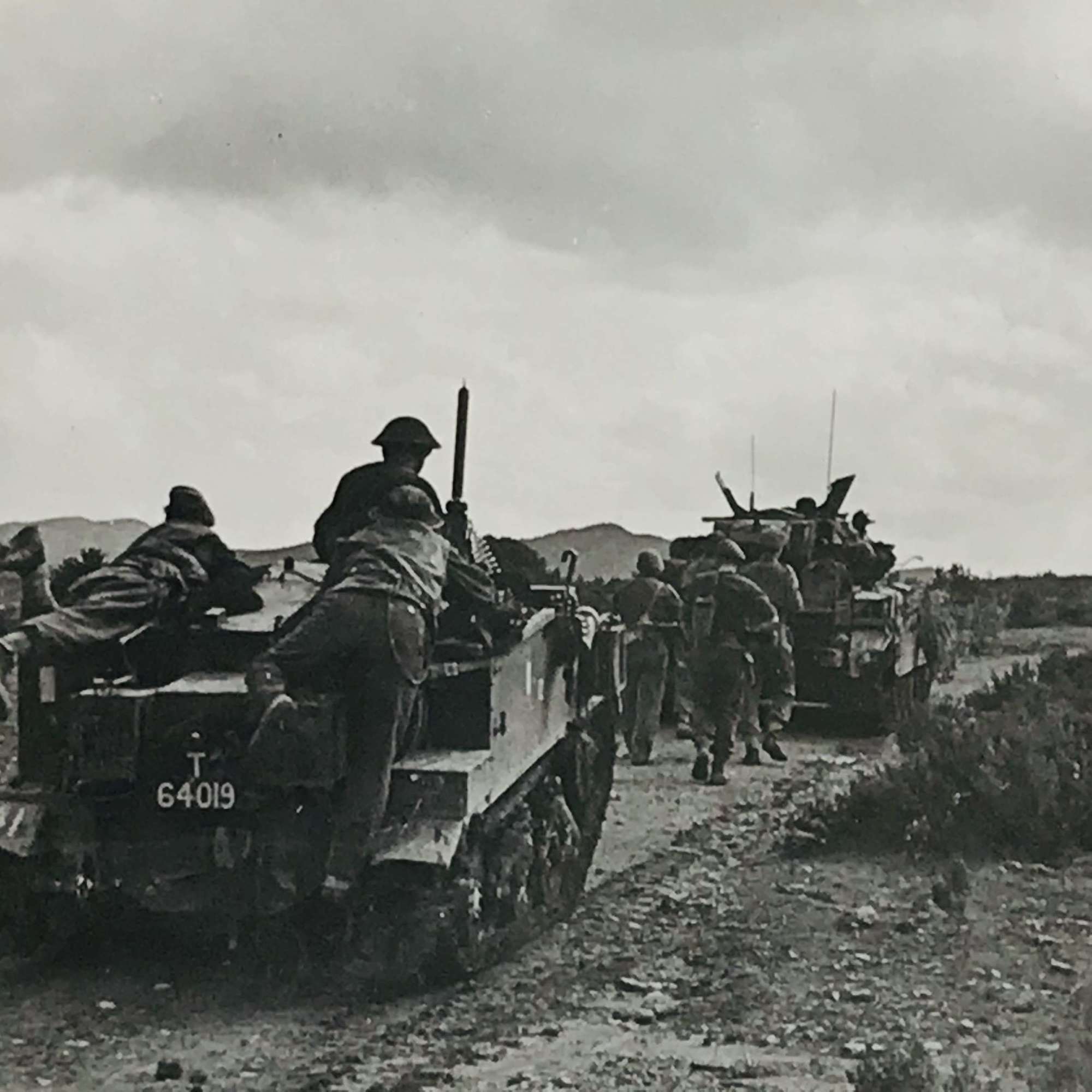 British Press photograph reconnaissance patrol Tunisia 1943