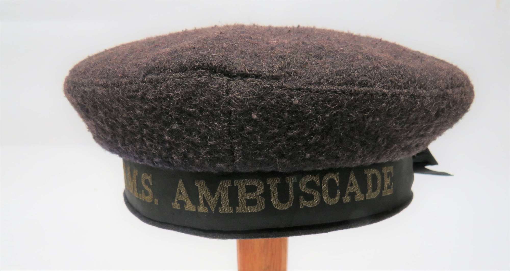Interwar Royal Navy H.M.S Ambuscade Sailors Hat
