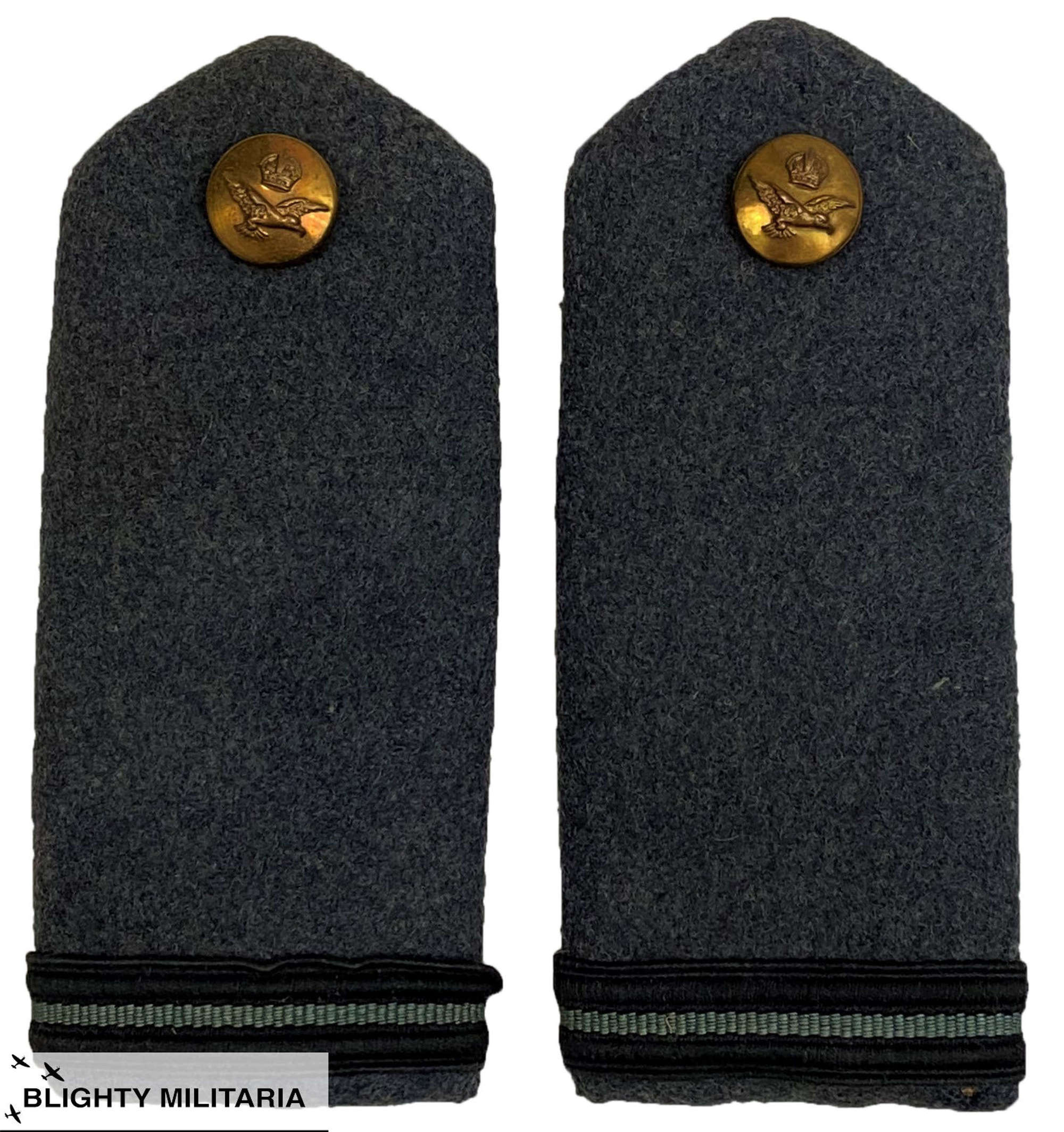 Original WW2 Period RAF Officers Greatcoat Shoulder Boards