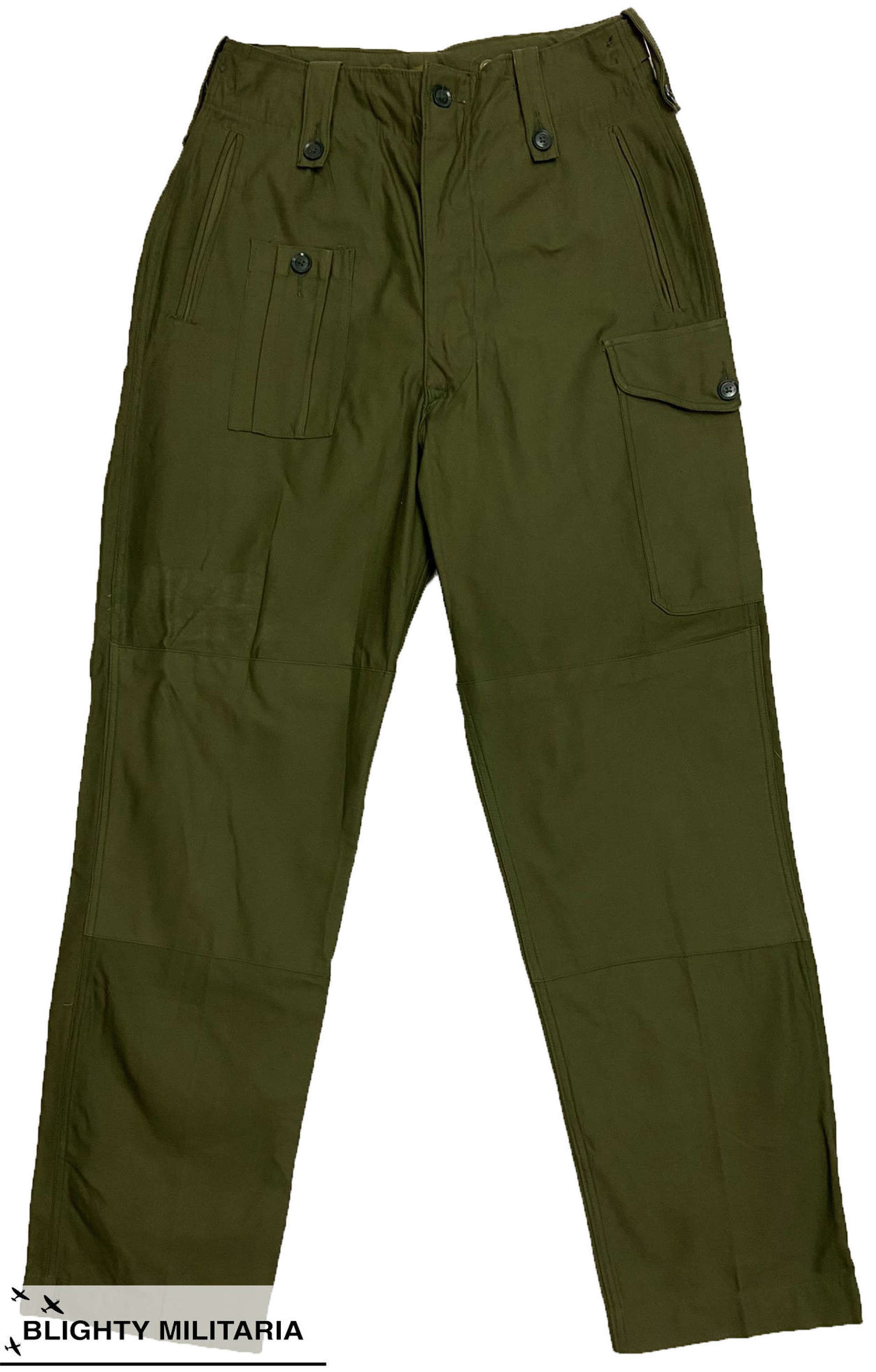Original British Army 1960 Pattern Combat Trousers - Size 7