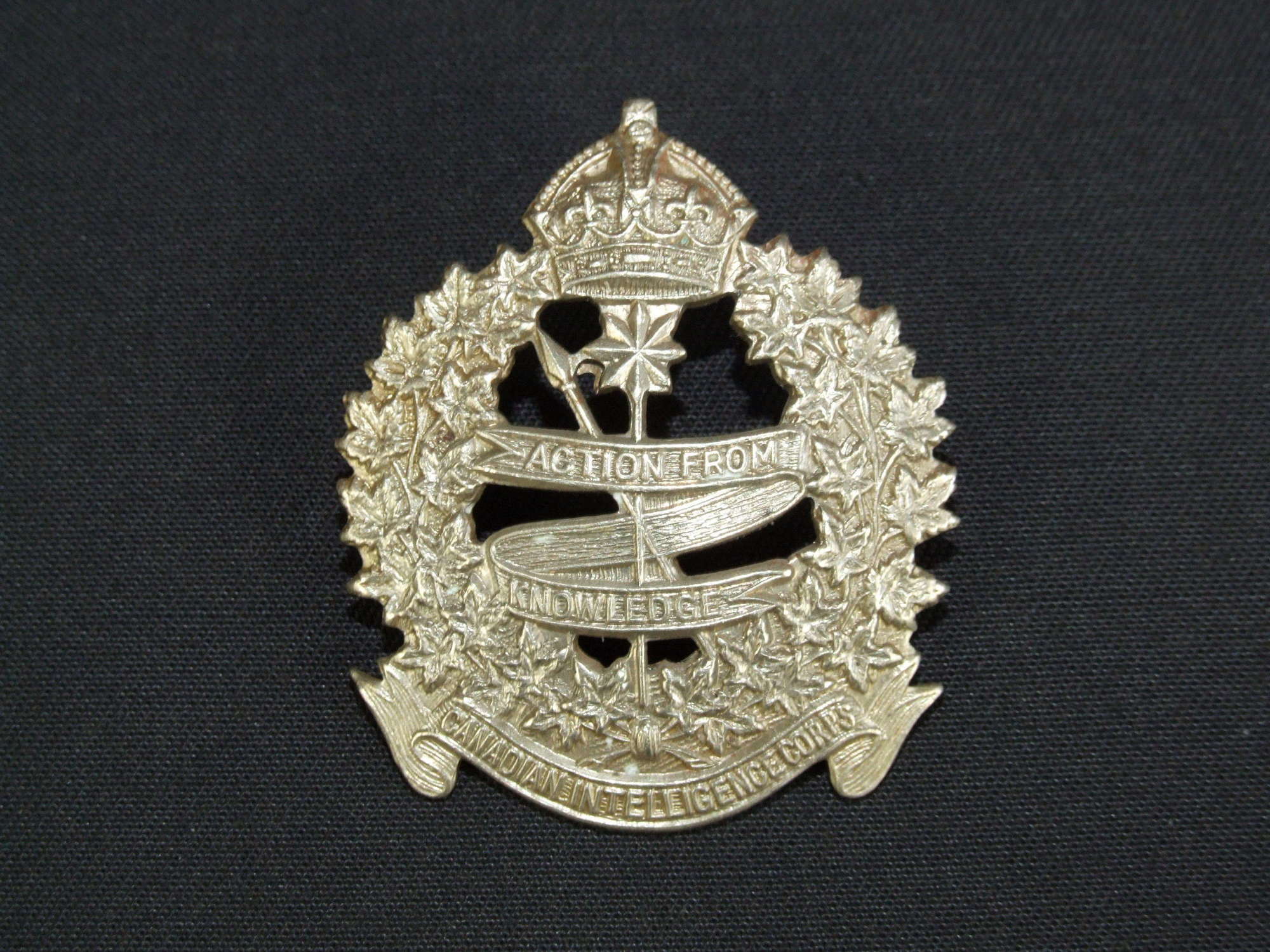 Canadian Intelligence Corps cap Badge