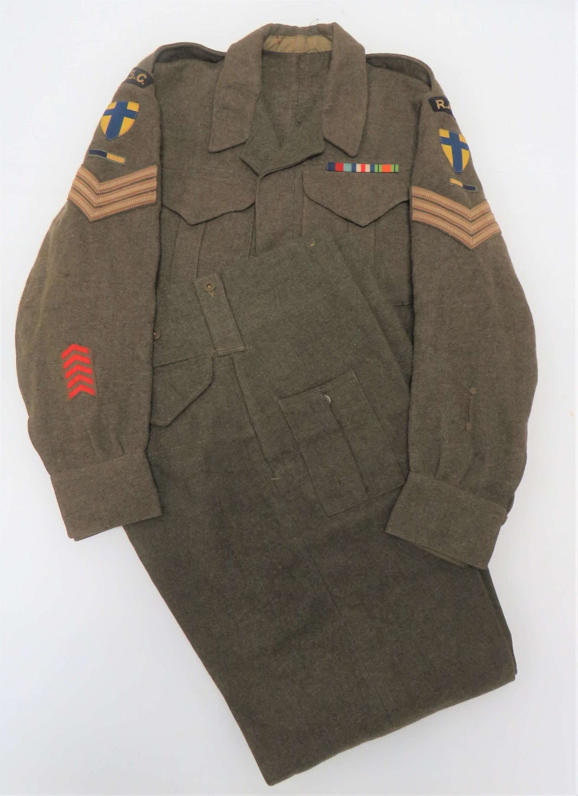 1937 Pattern R.A.S.C Battledress Jacket and Trousers