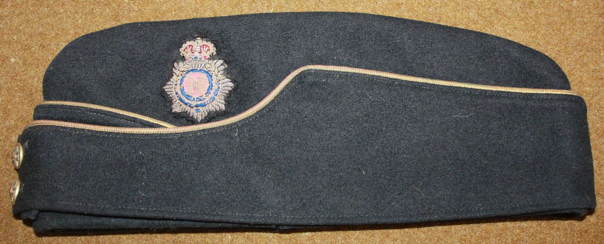A POST WWII ROYAL CORPS OF TRANSPORT OFFICERS SIDE CAP