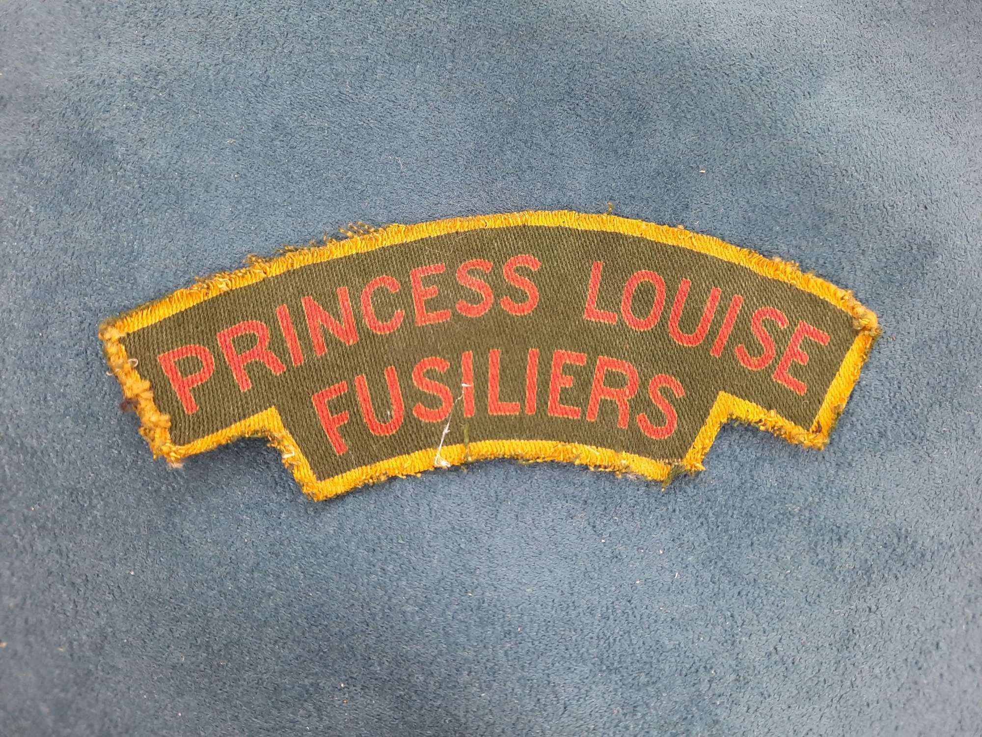 Canada Princess Louise Fusiliers Printed Shoulder Title