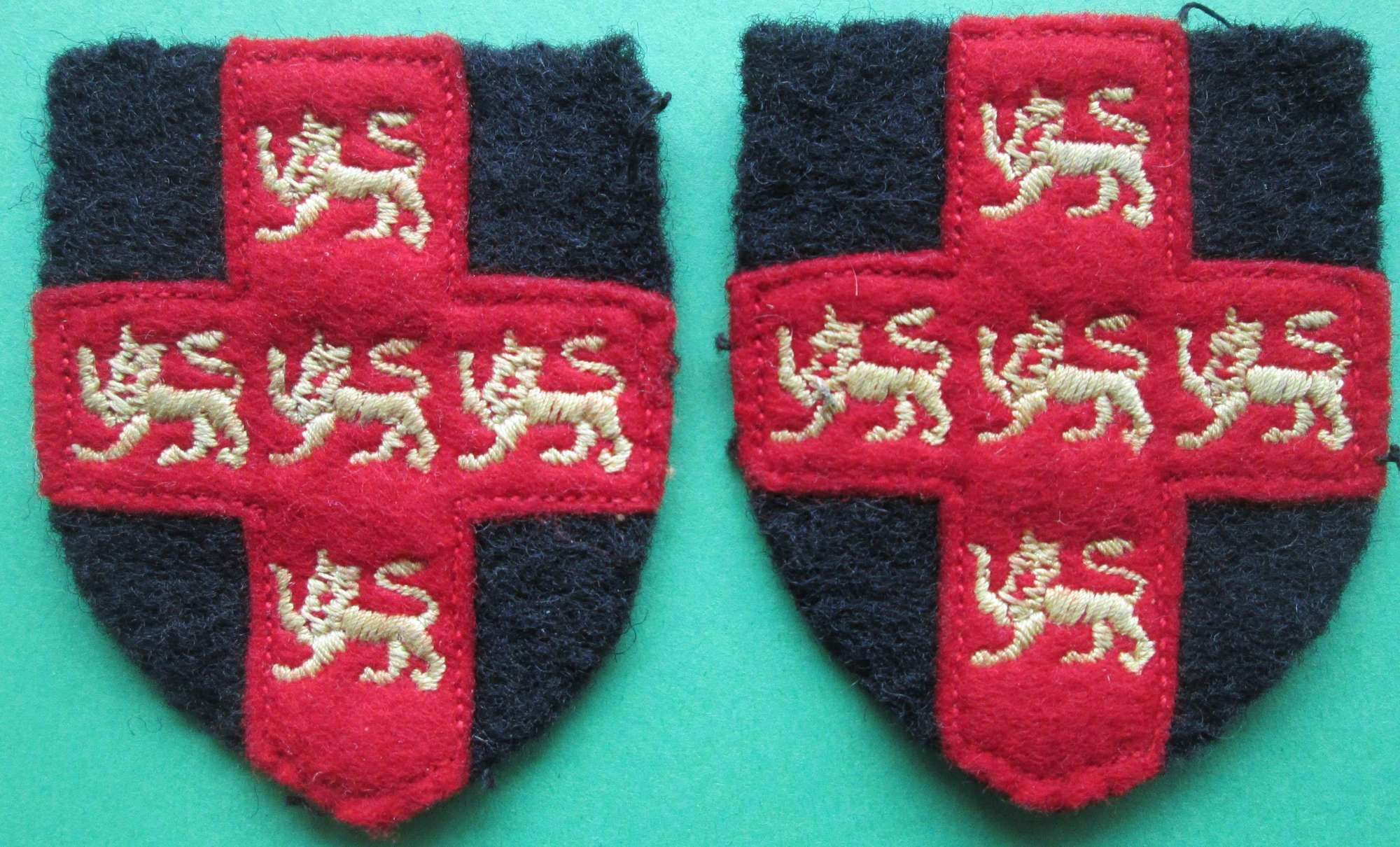 PAIR OF HOME COUNTIES NORTHERN COMMAND 2ND PATTERN FORMATION SIGNS