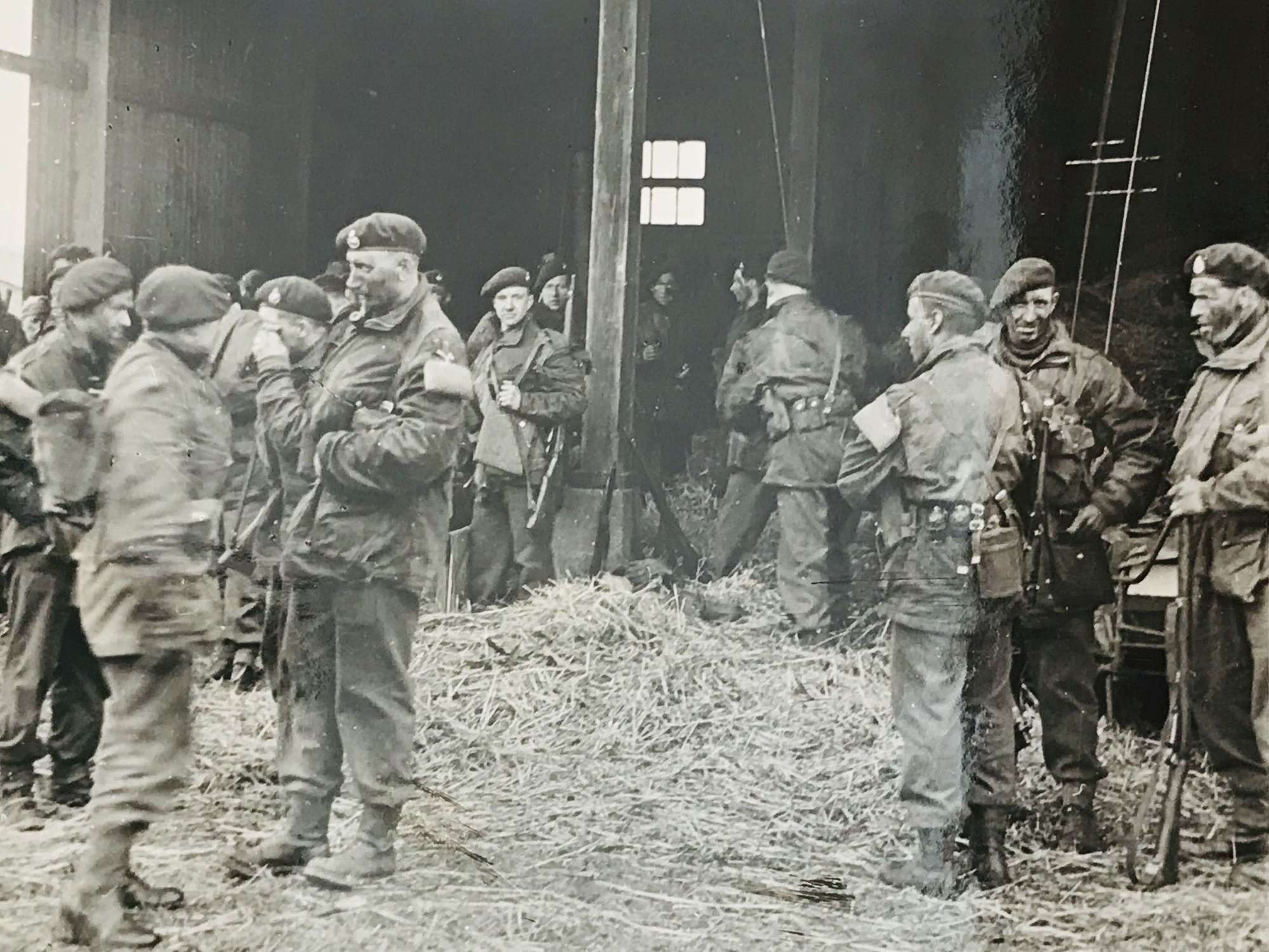 War time Press photo of Royal Marine commandos