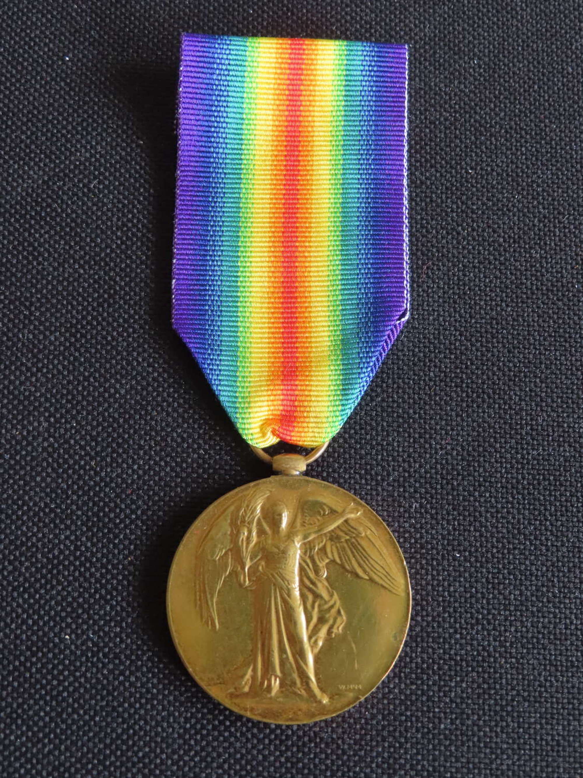 WW1 Victory Medal to 189800 Spr E J Stoneman R.E. Railway Division
