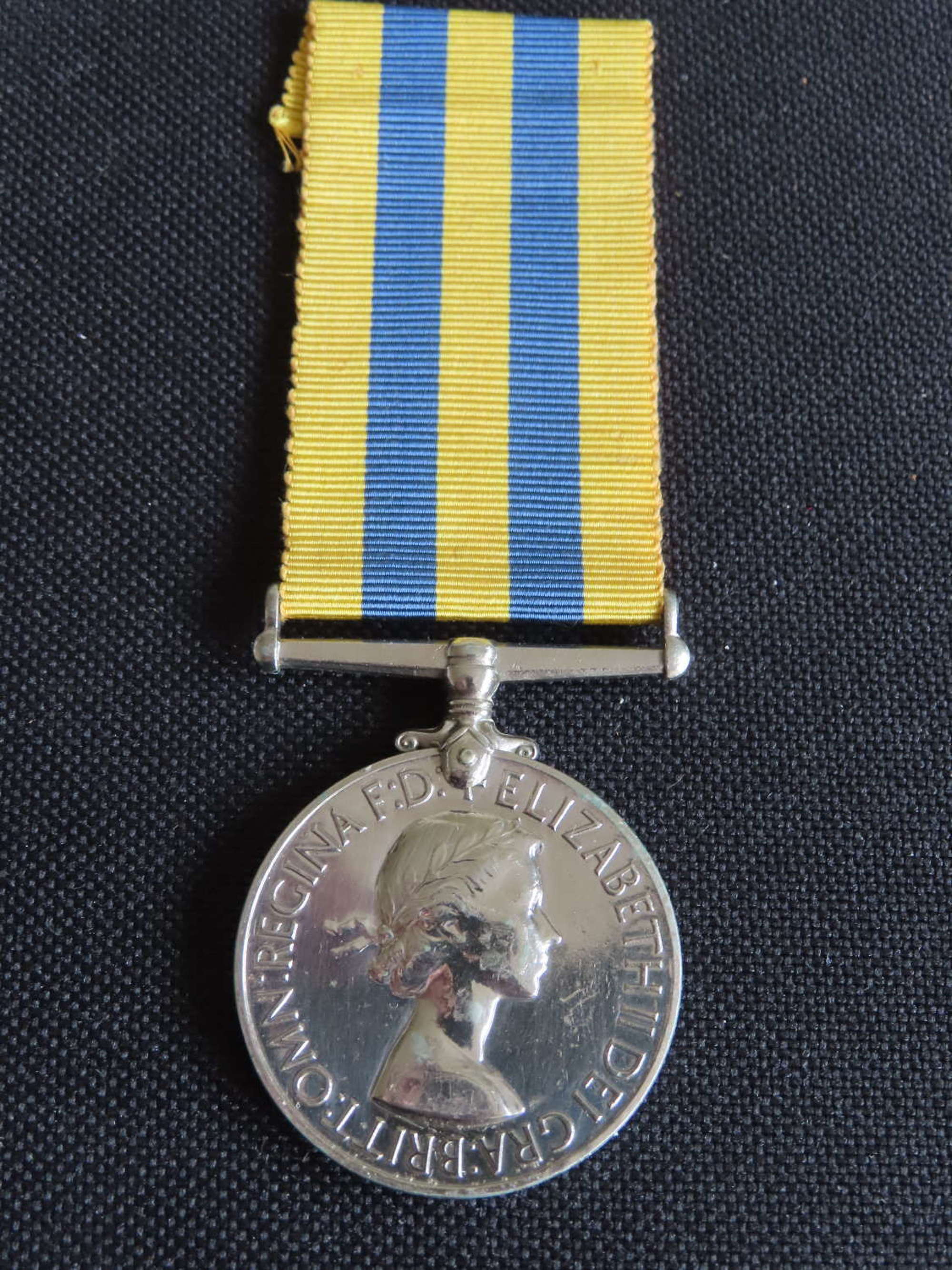 1950-53 Korea Medal awarded to Fus J Anderson Northumberland Fusiliers