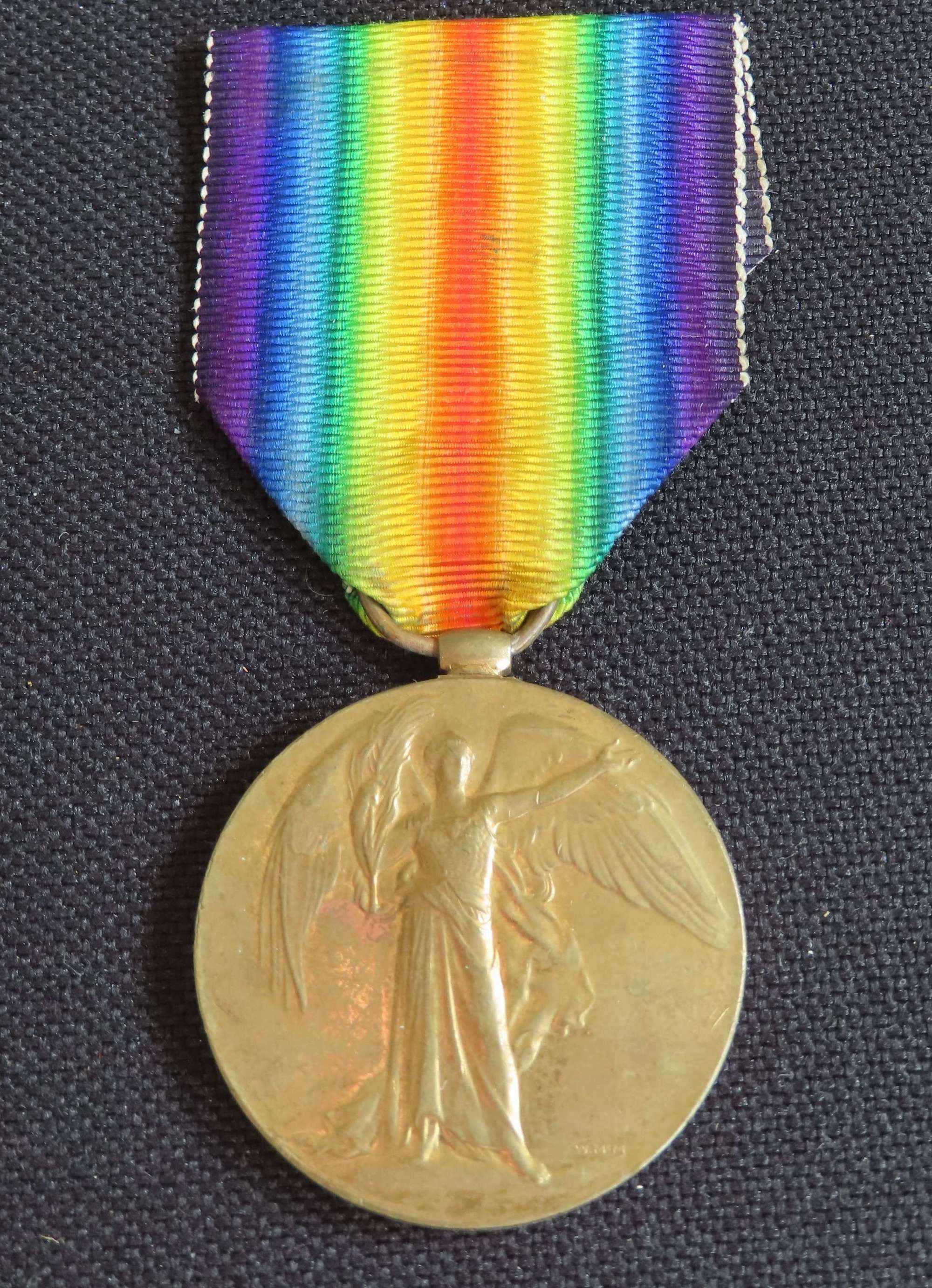 WW1 Died of wounds Victory medal to Pte McMahon Royal Scots Edinburgh