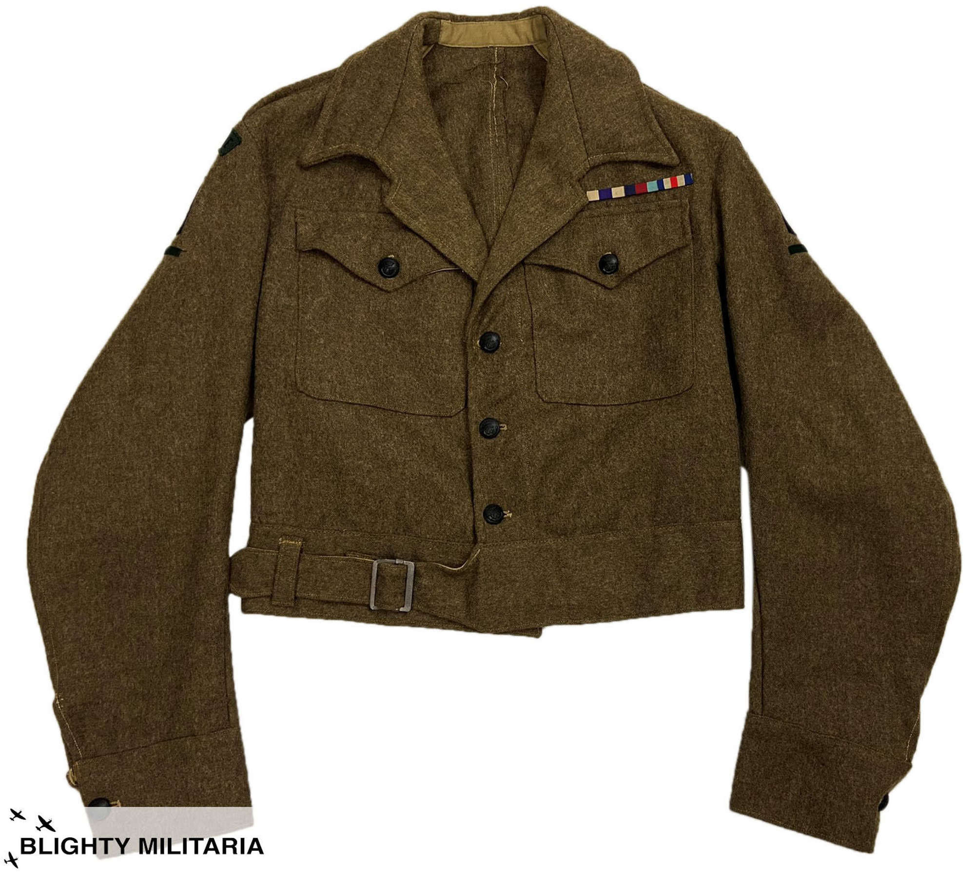 Original 1945 Dated Rifle Brigade MC Winners Battledress Jacket