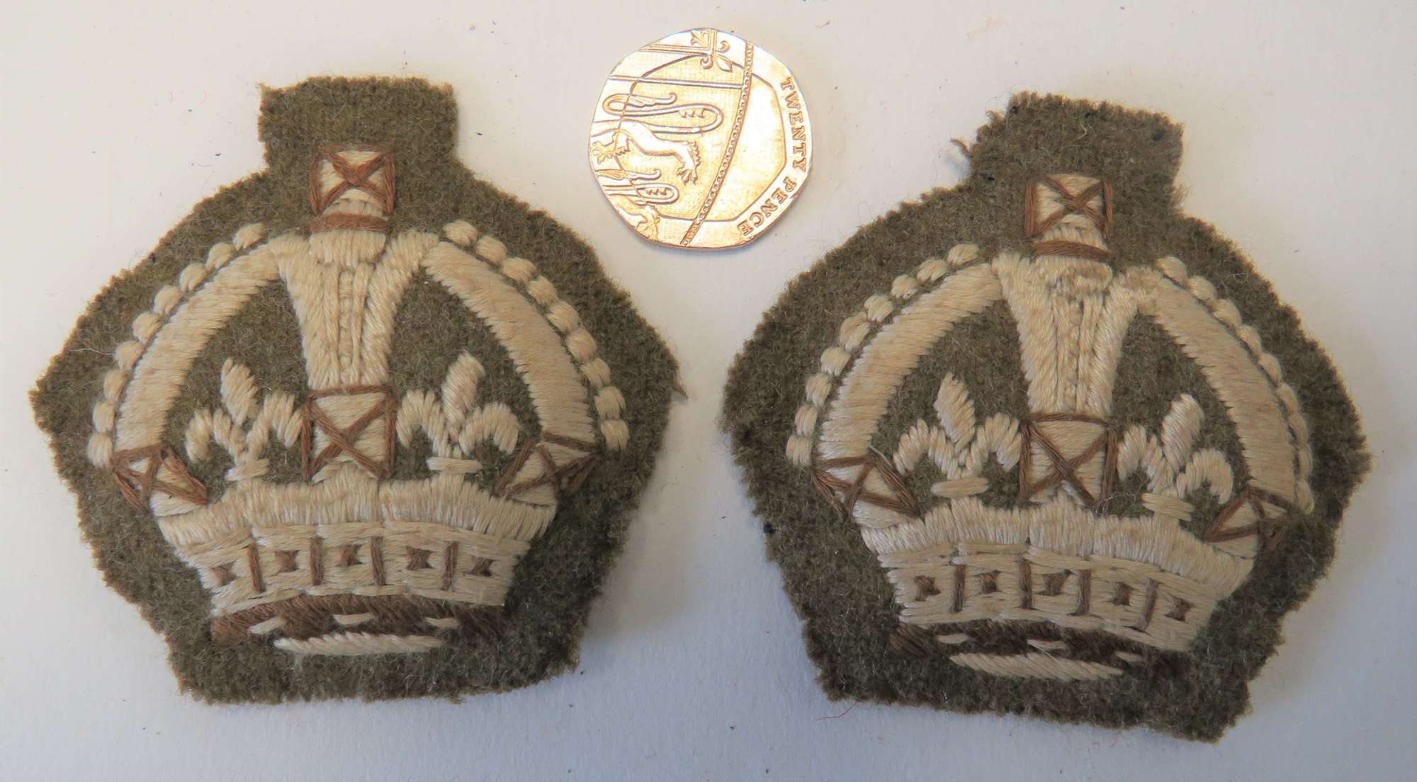 WW2 Warrant  Officer 2nd Class Arm Rank Badges